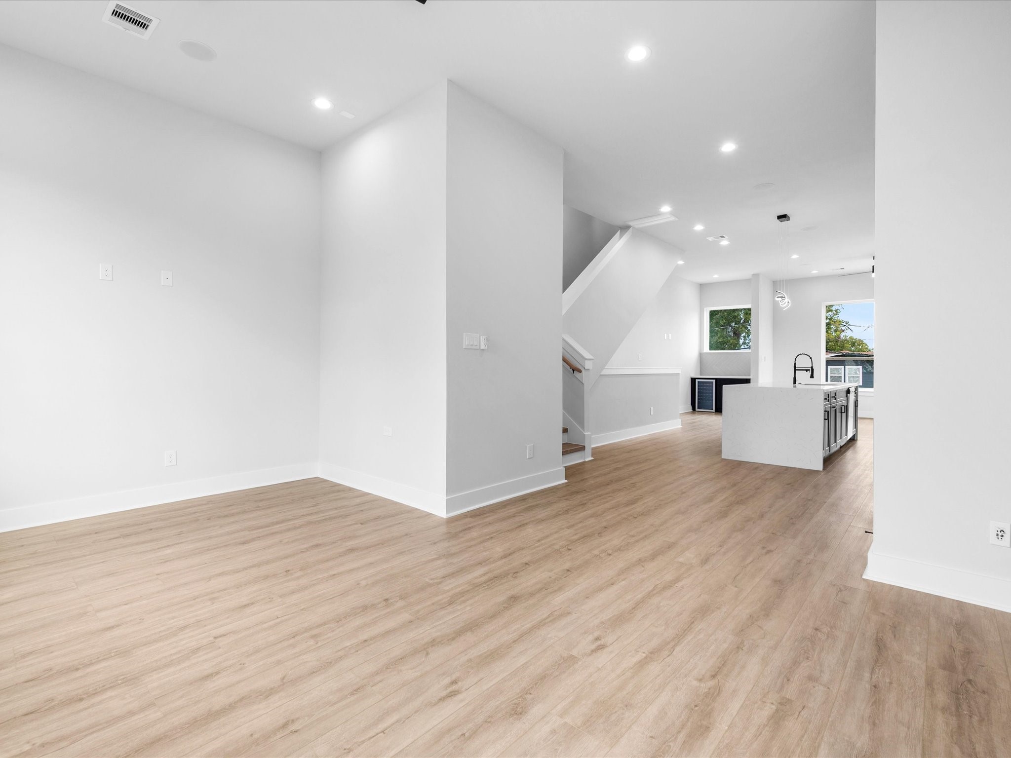Contemporary finishes and abundant natural light create an inviting atmosphere for relaxing or entertaining, with an open feel that enhances everyday living.
