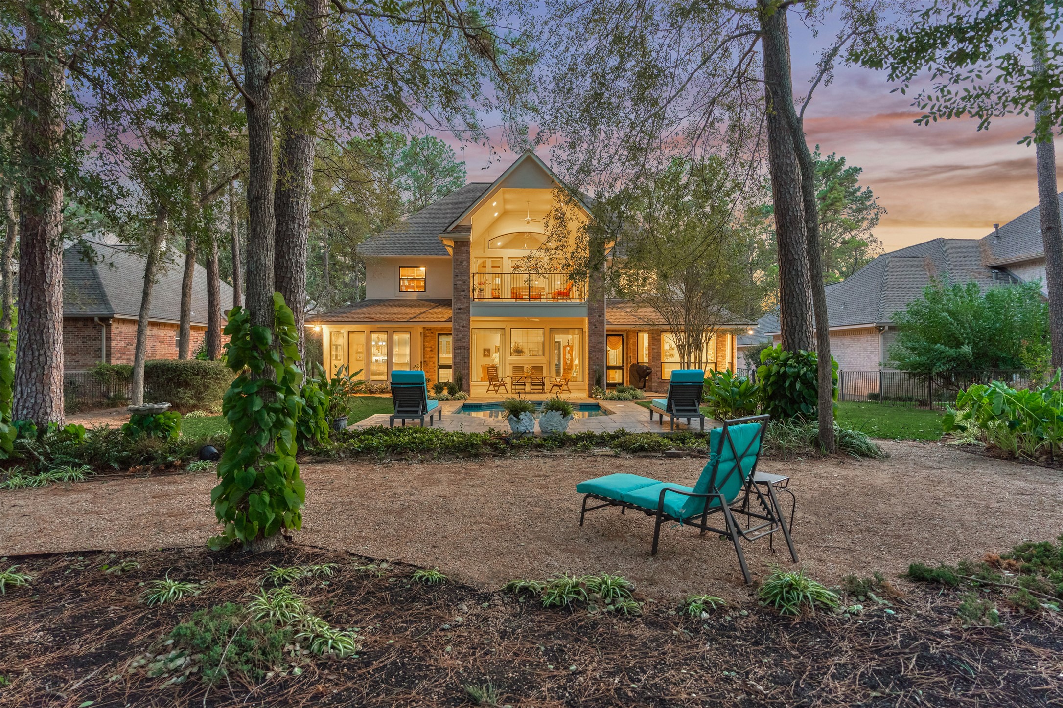 Ideal north/south exposure with a private shady back yard.