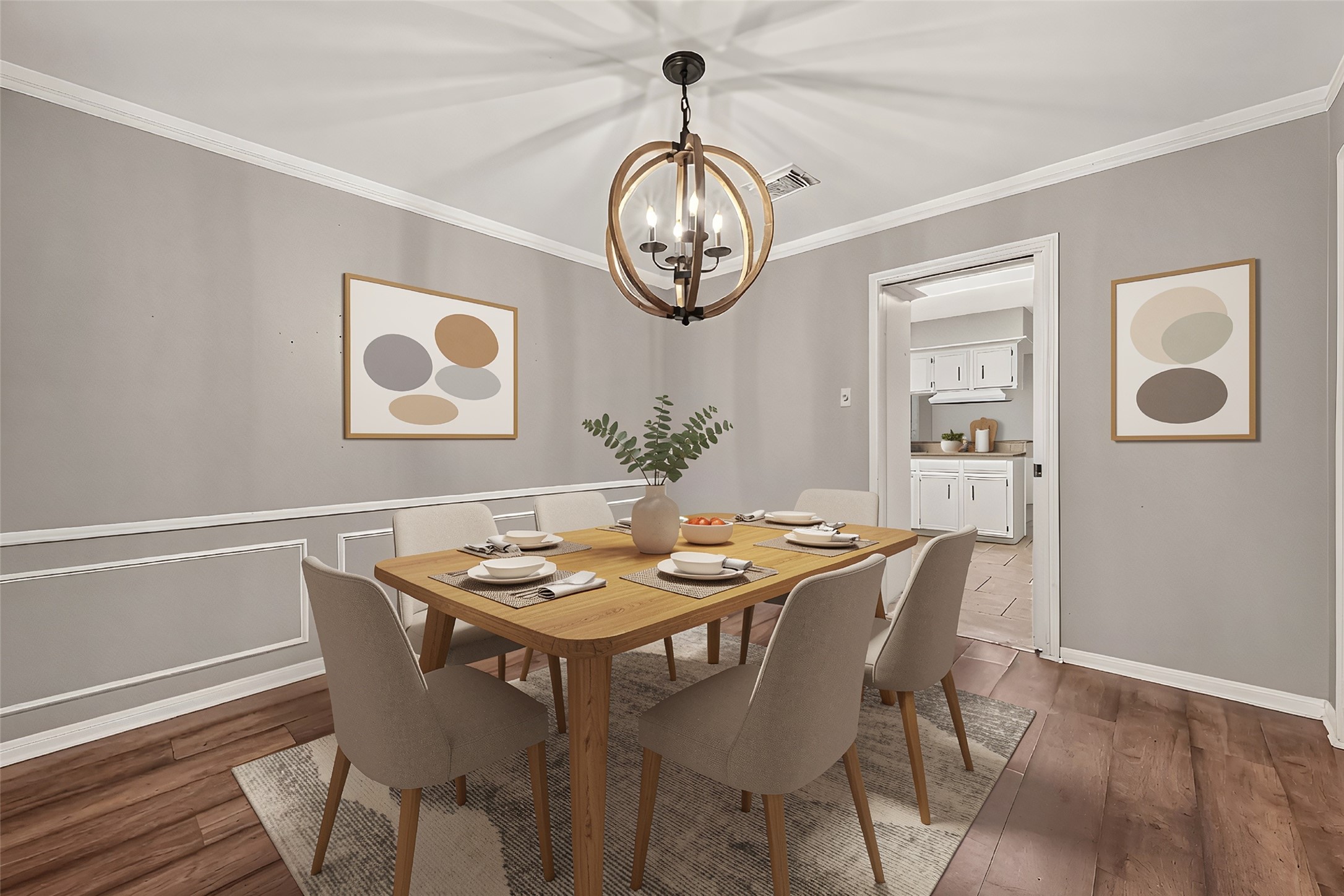 Dining Room- Virtually staged