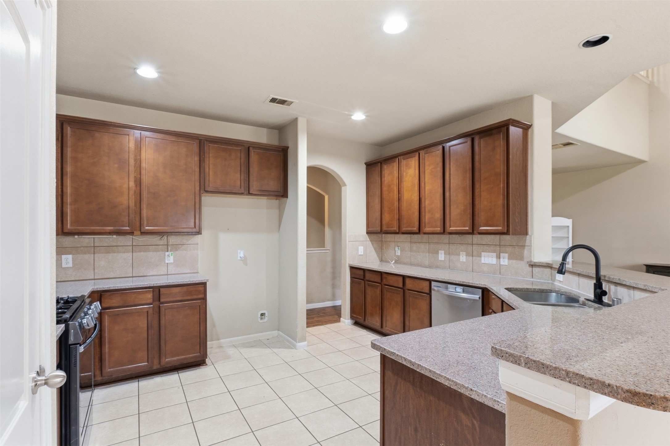 Large kitchen with lots of storage!