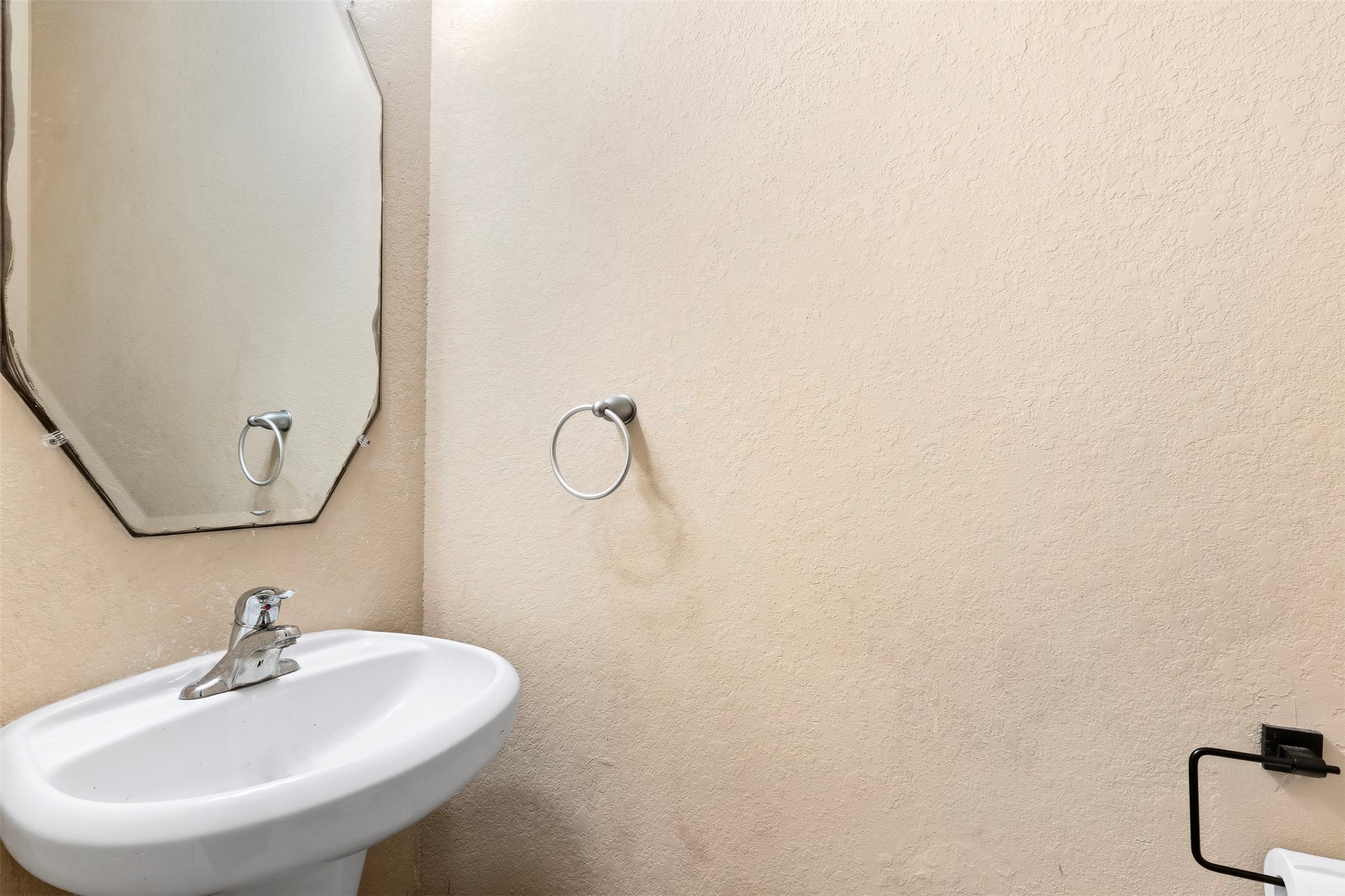 Half bathroom downstairs