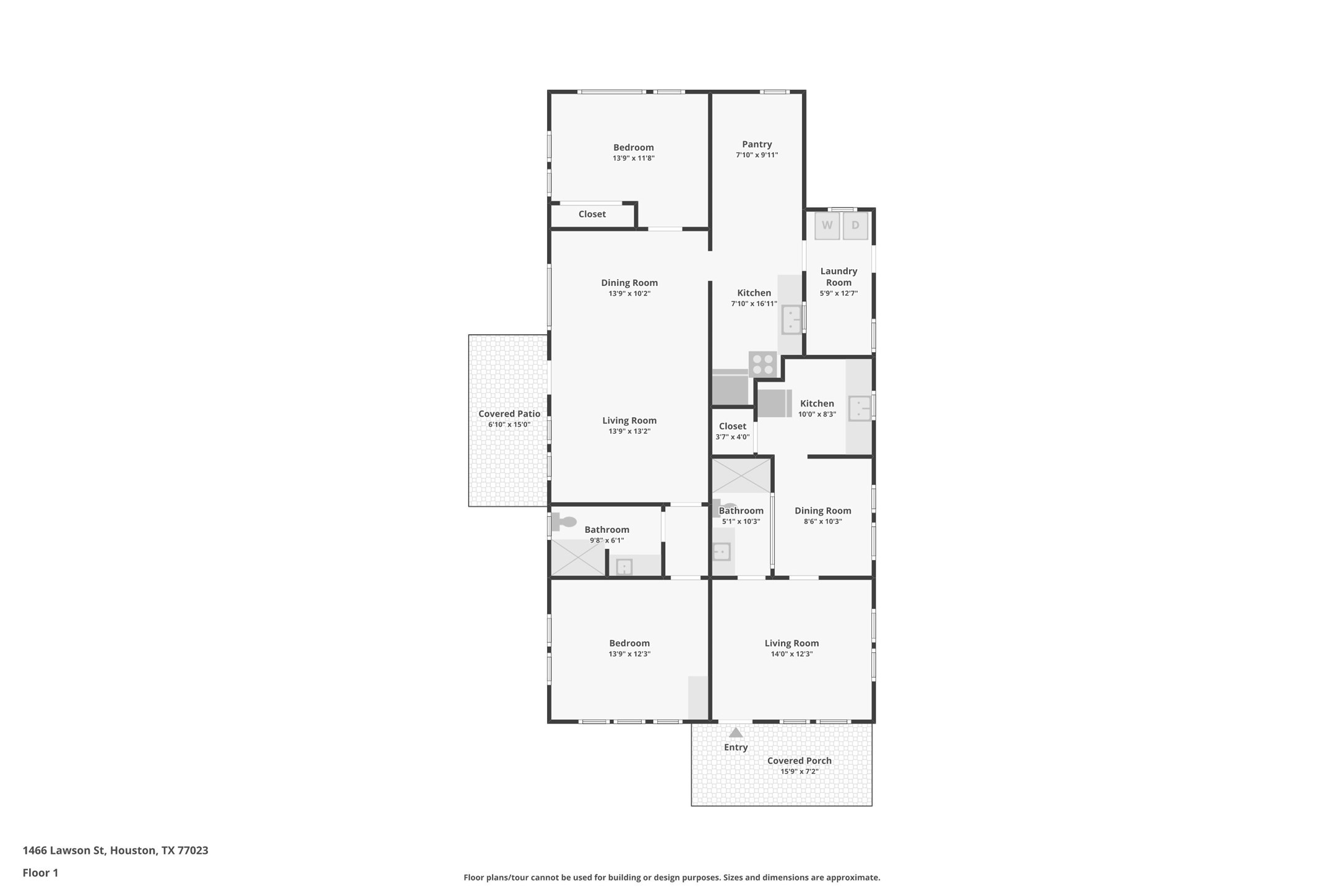 The house has been split into two separate homes for a total of 3 different rental possibilities including the garage apartment.