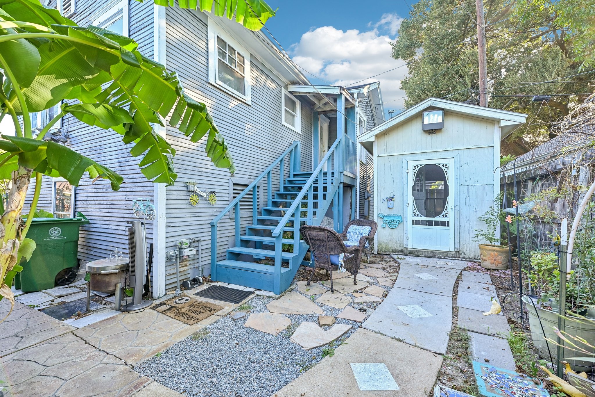 Entrance to Garage Apartment and Potting Shed