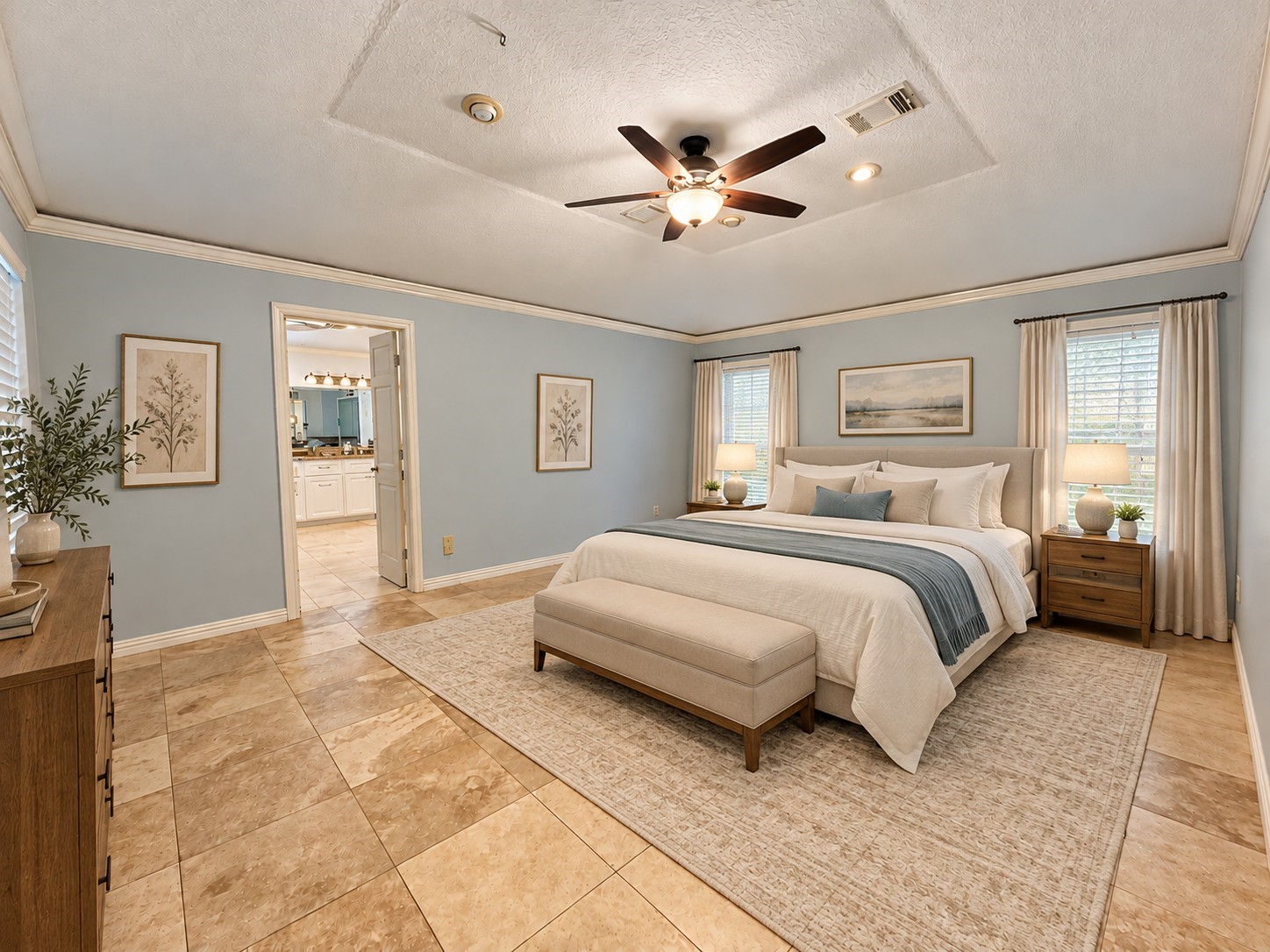 Primary Bedroom - Virtually Staged