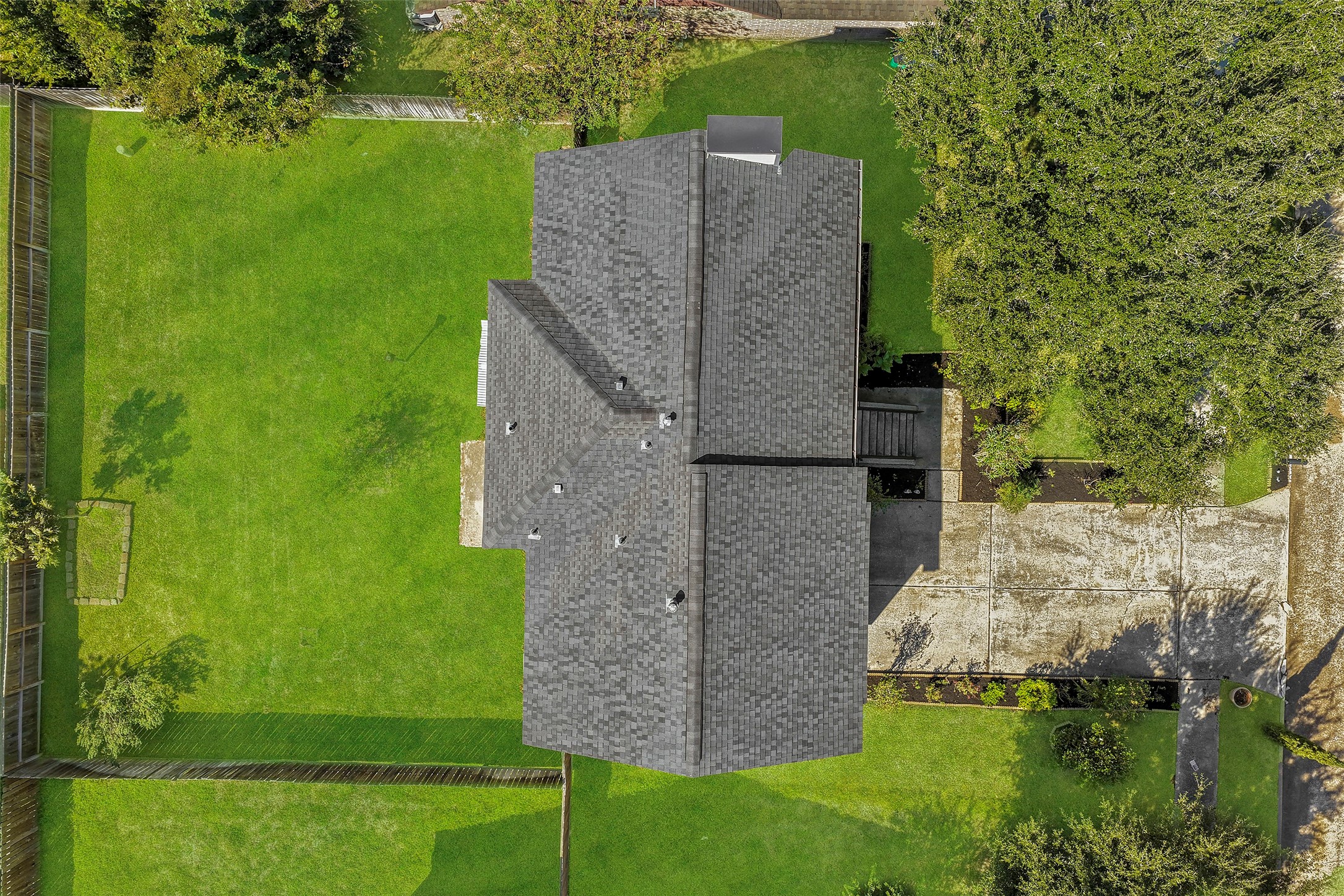 Aerial view of the property
