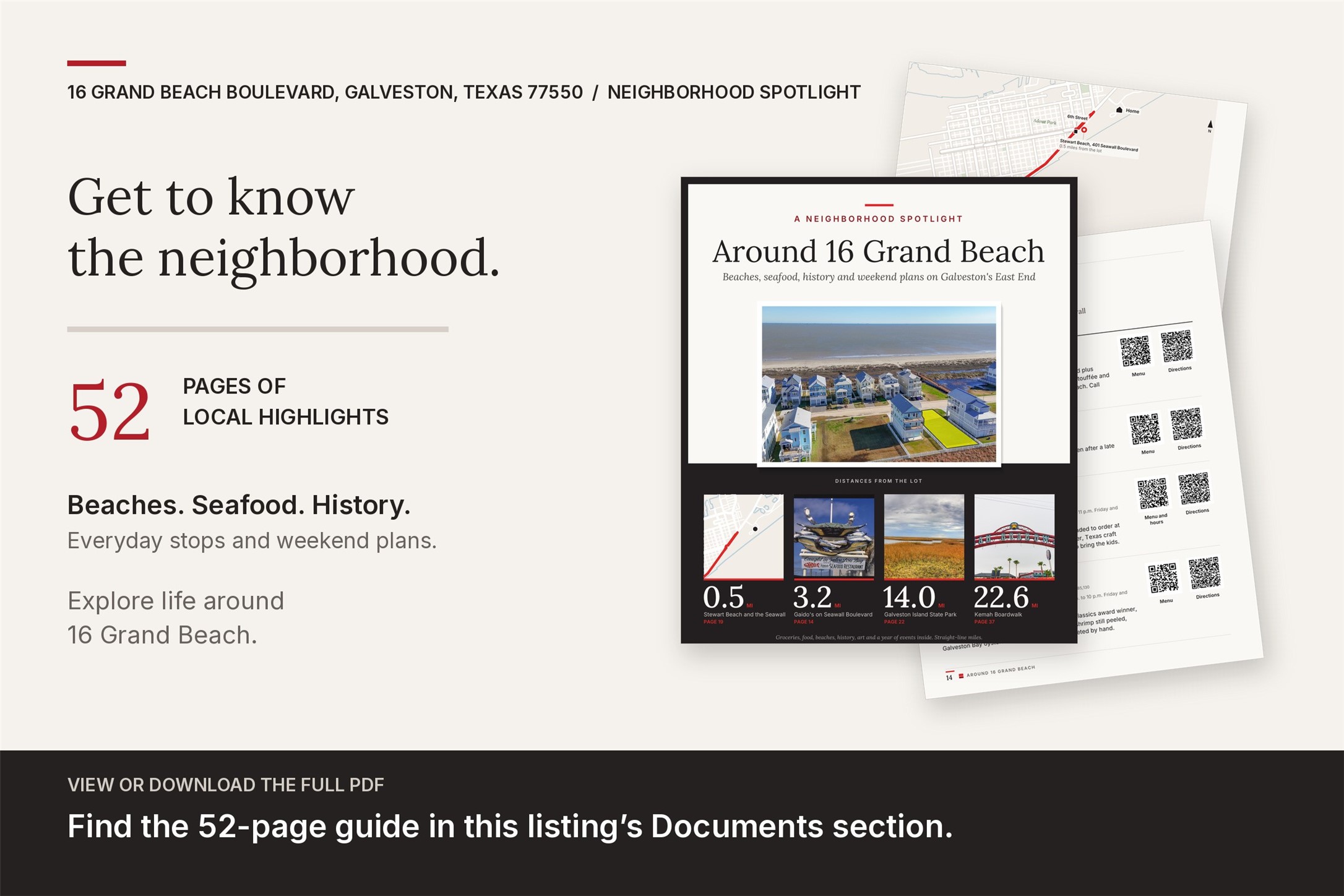 Explore life around 16 Grand Beach with the attached 52-page Neighborhood Spotlight, featuring dining, groceries, beaches and parks, local history, museums, island outings and day trips, seasonal events, and weekend itineraries. View or download "16 Grand Beach - Neighborhood Spotlight" from this listing's Documents section.