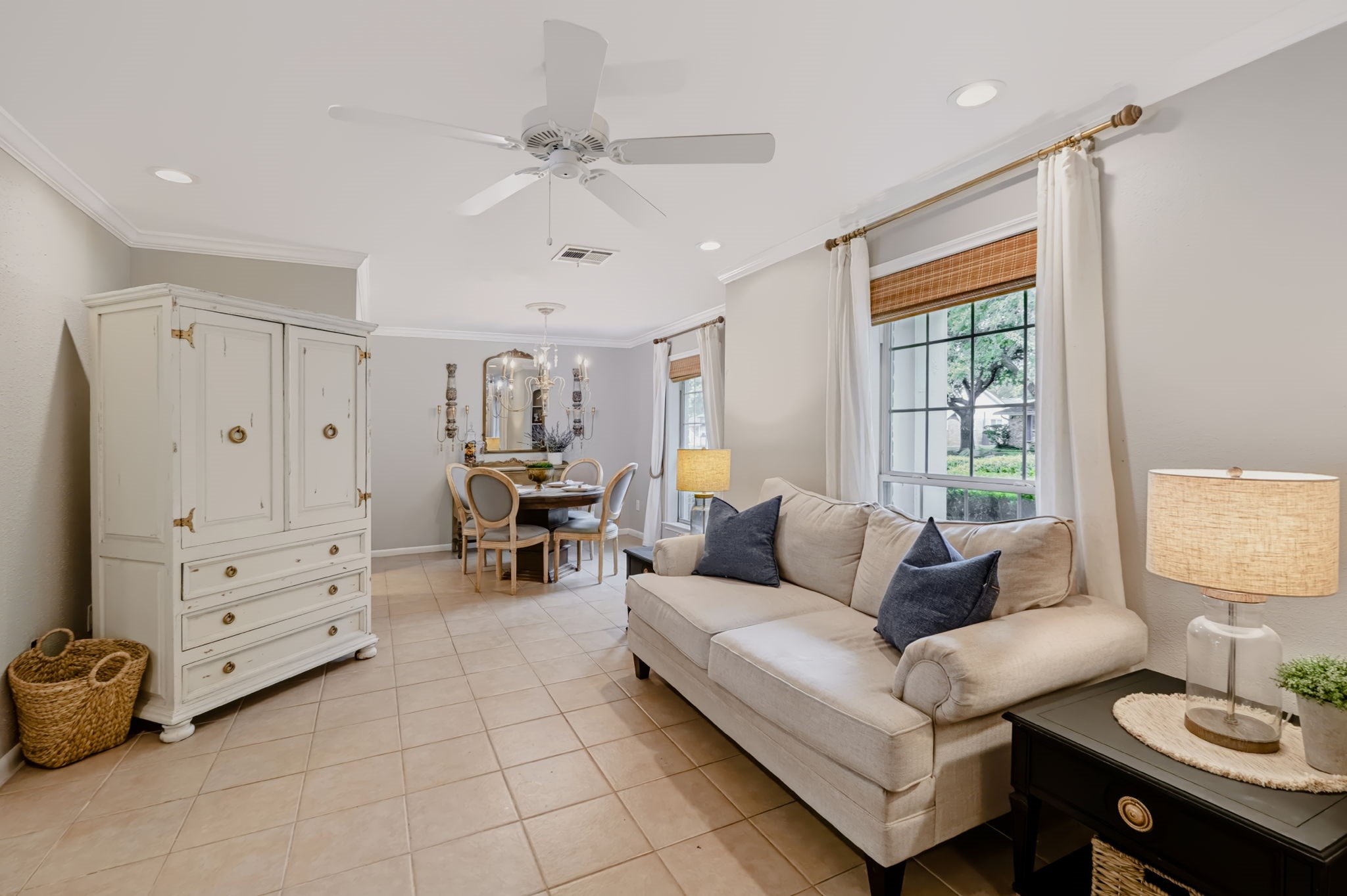 Versatile living area with generous natural light. Versatile living area with generous natural light.