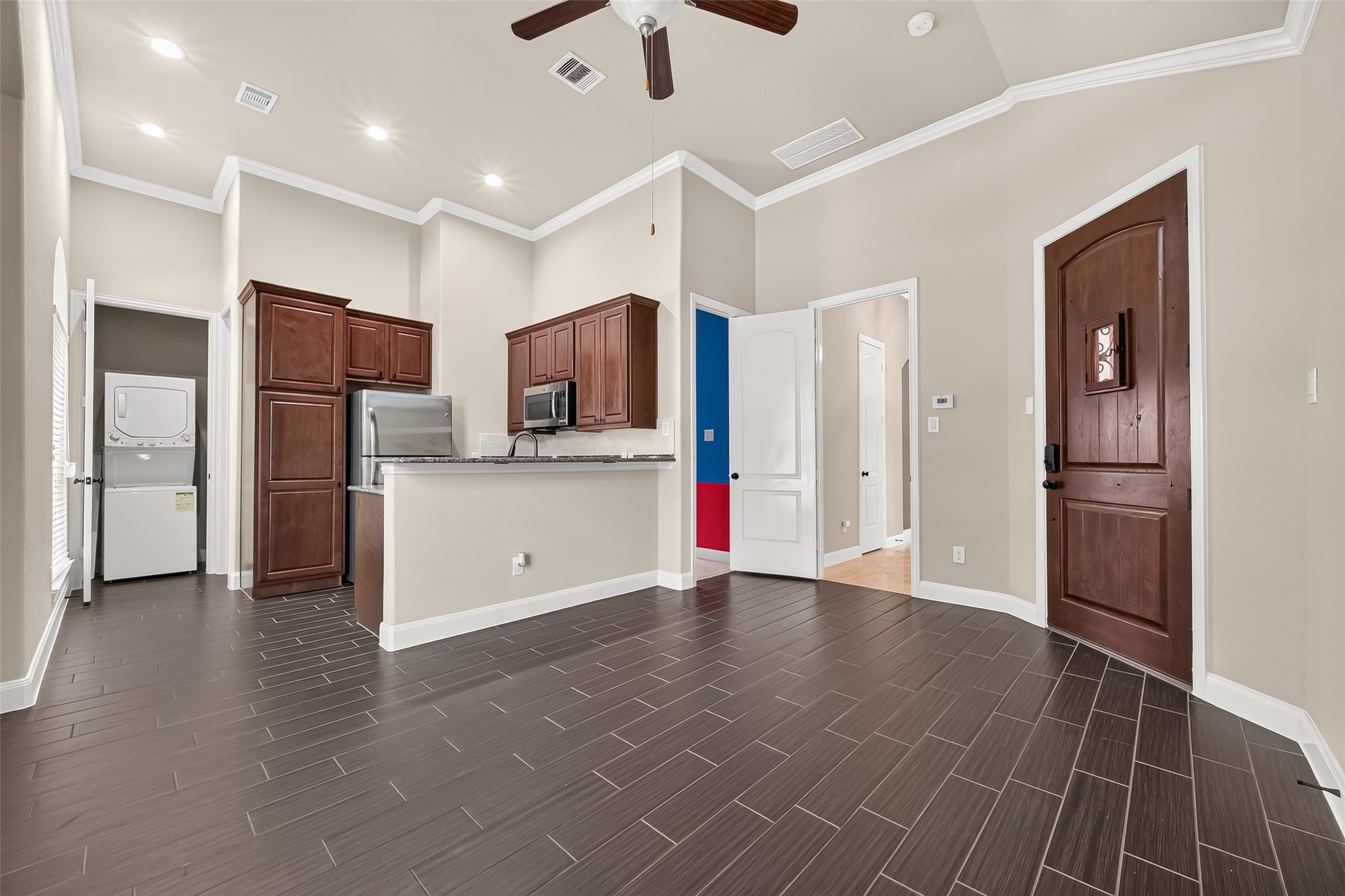 Next Gen Suite: Village Builders Next Gen private suiteperfect for multigenerational living, aging parents, adult children, or long-term guests.