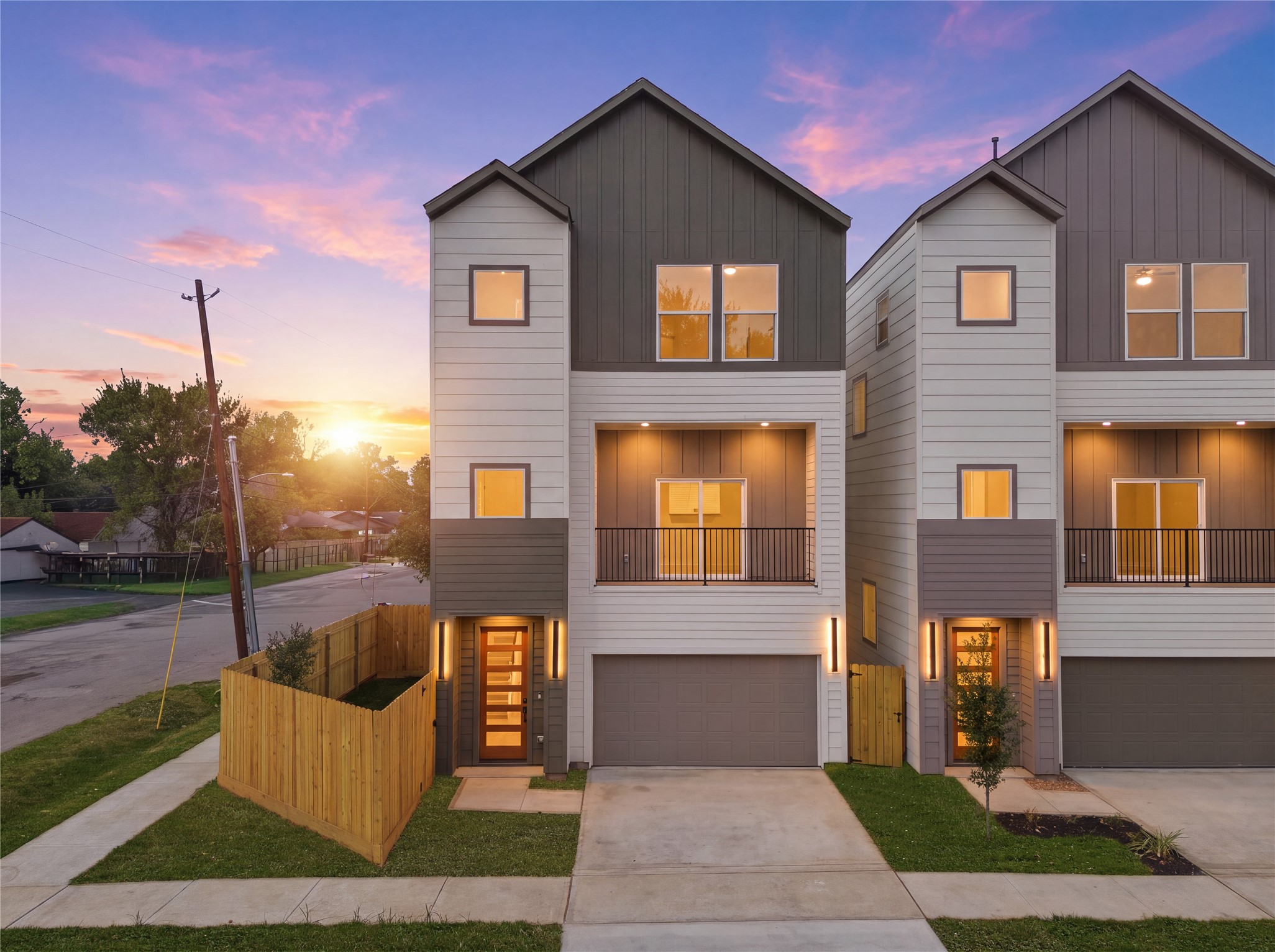 Private gated entry  secure side path creating a cozy, secluded transition from driveway to front door.