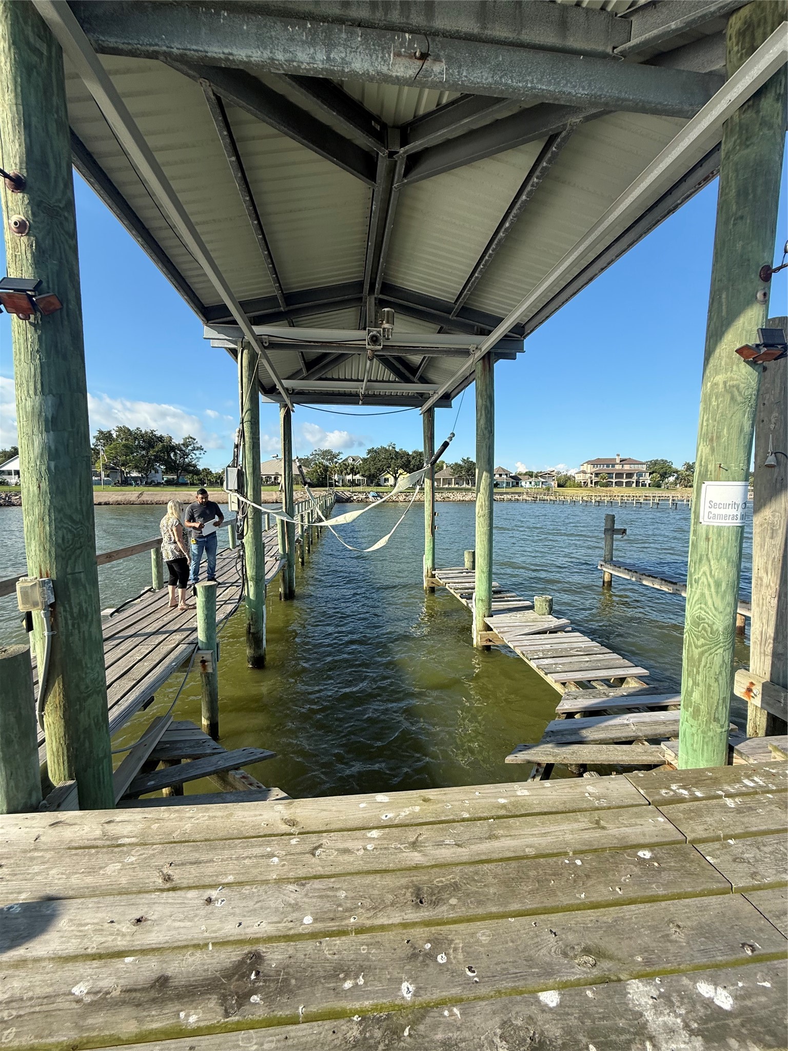 Another view of the boat lift.