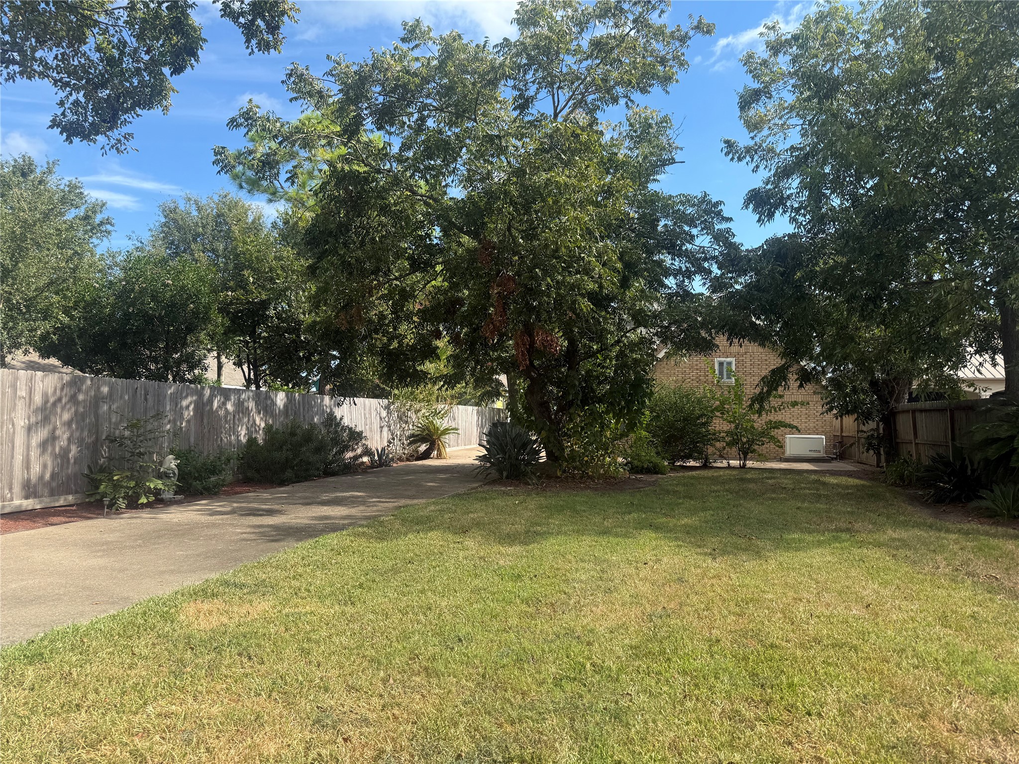 Extra long driveway to get to the house.