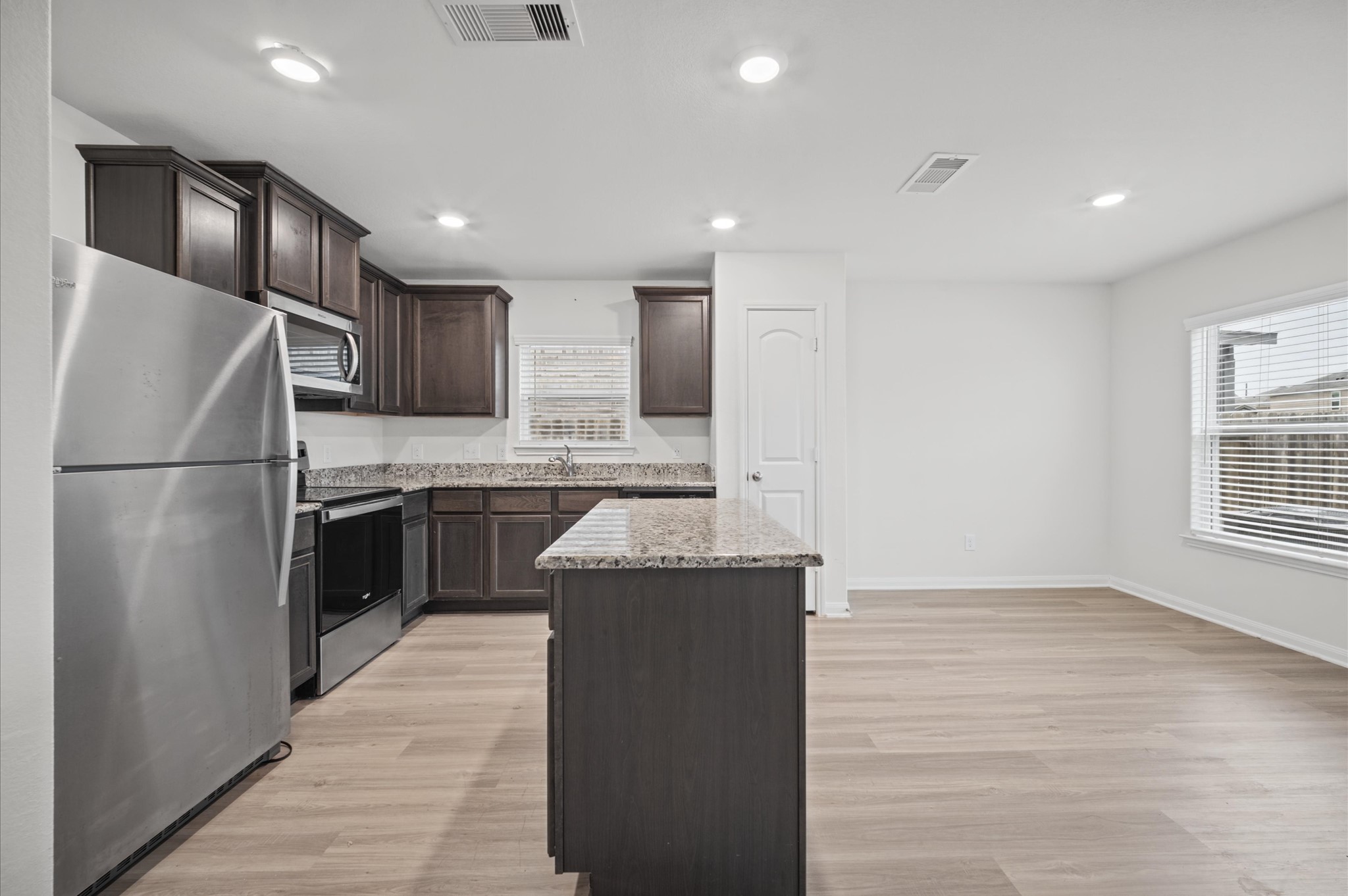 Large kitchen and breakfast nook area.