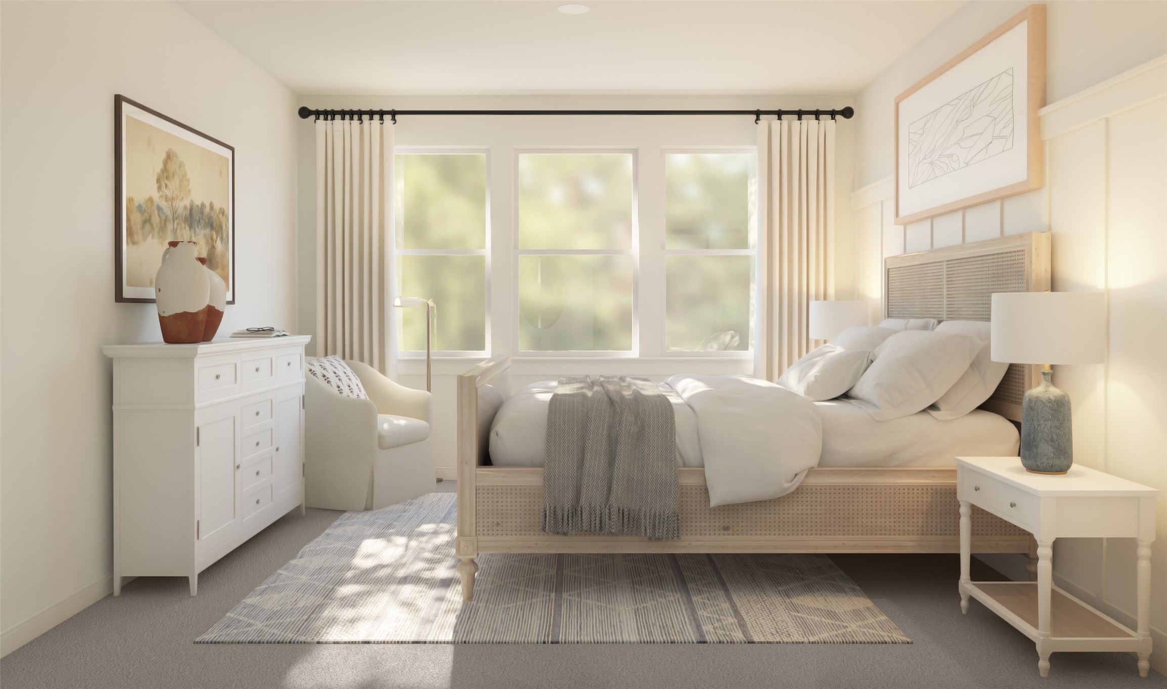 Private primary suite (*Artist rendering used for illustration purposes only. Colors/finishes may differ from the ones currently selected in the home.)