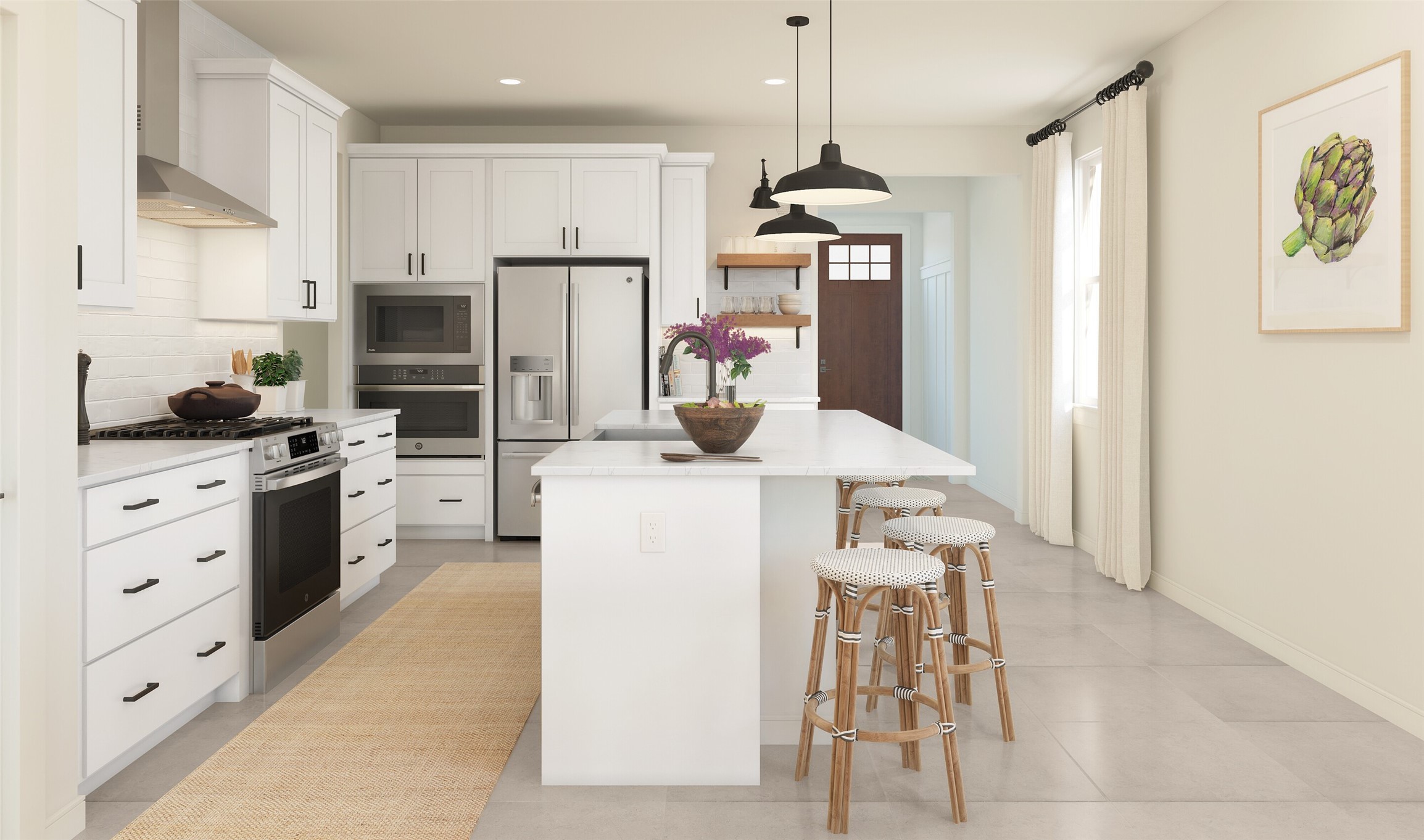Lovely kitchen (*Artist rendering used for illustration purposes only. Colors/finishes may differ from the ones currently selected in the home.) Lovely kitchen (*Artist rendering used for illustration purposes only. Colors/finishes may differ from the ones currently selected in the home.)