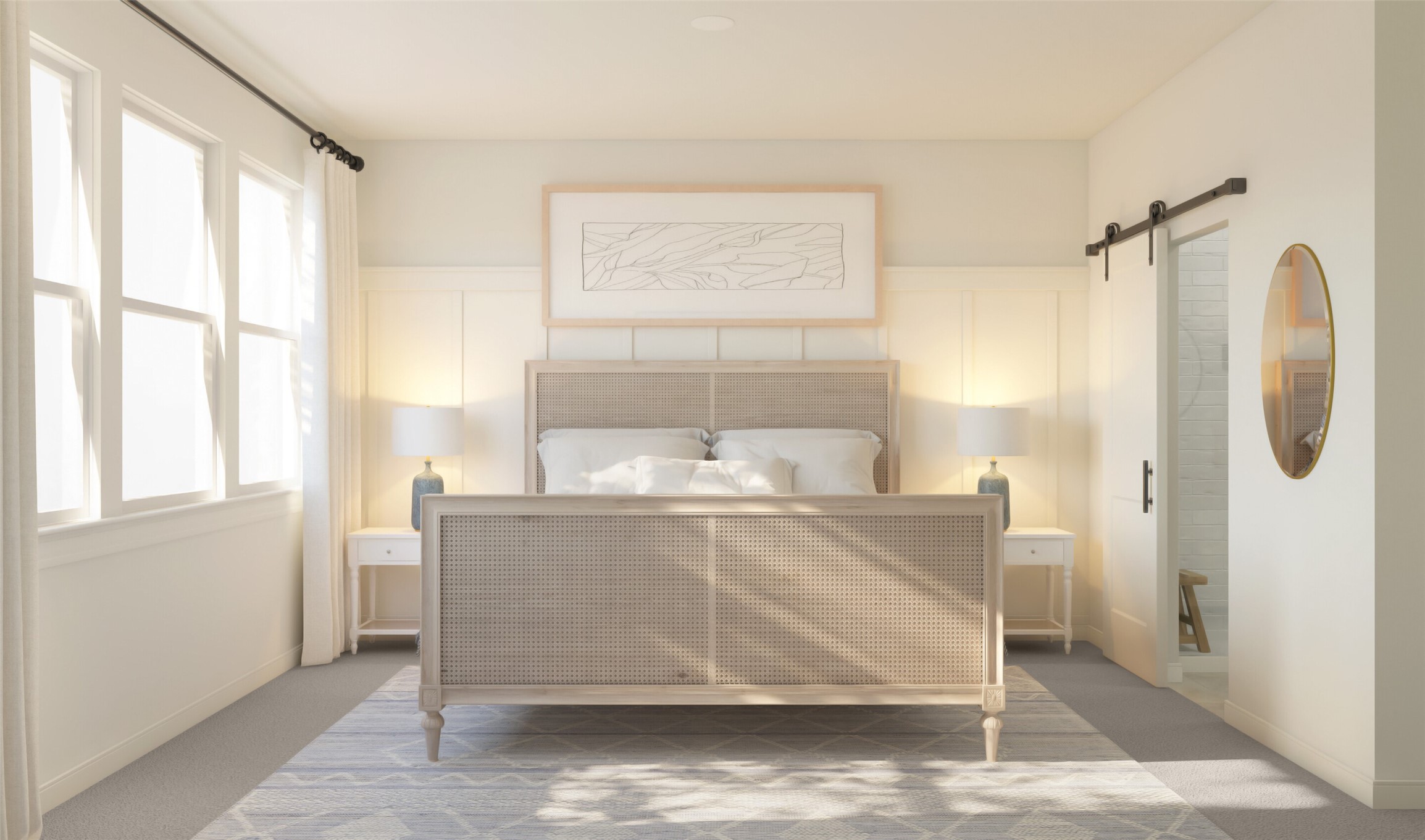 Spacious primary suite (*Artist rendering used for illustration purposes only. Colors/finishes may differ from the ones currently selected in the home.)