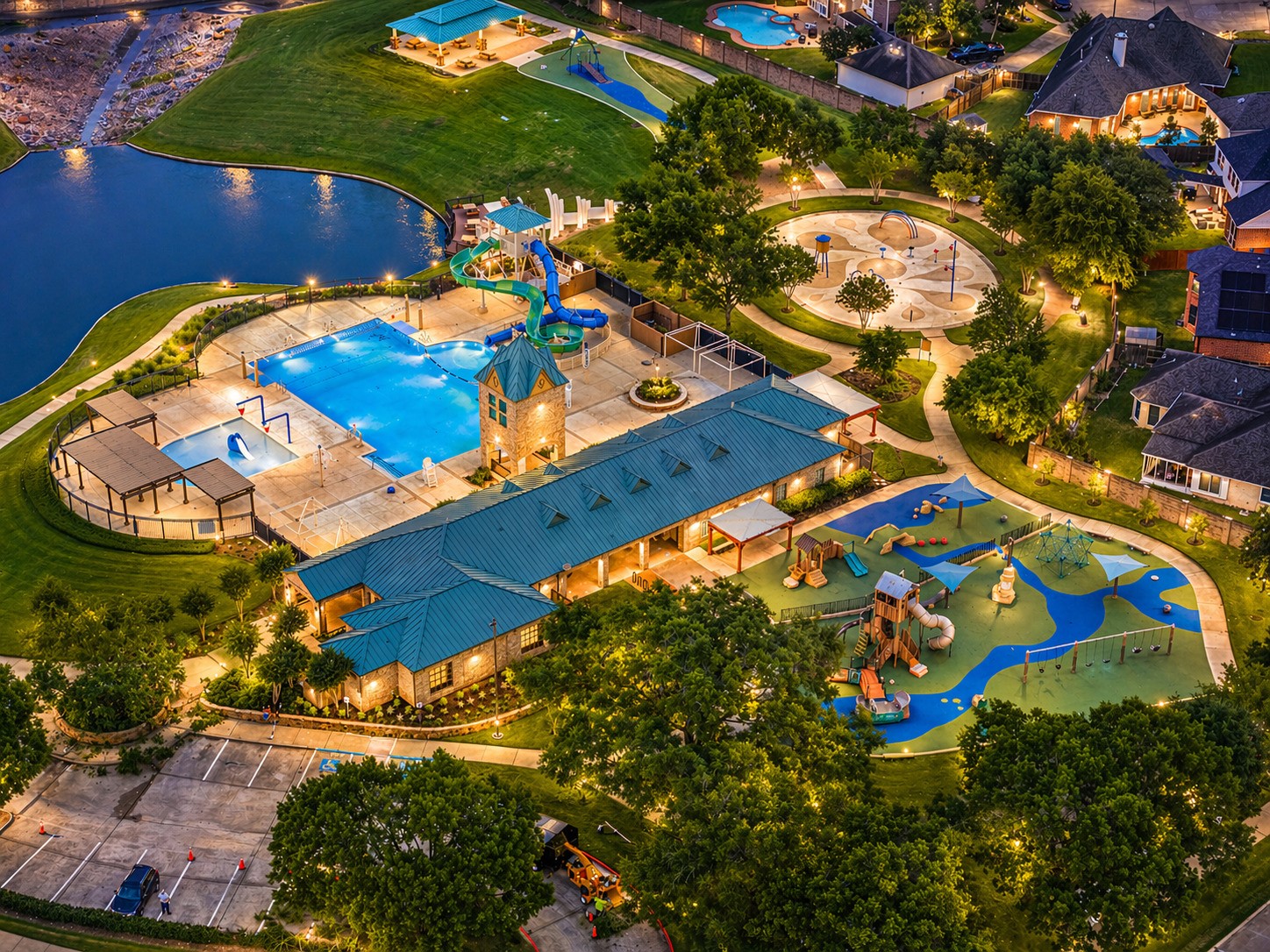 Enjoy peaceful living in Riverpark with access to resort-style community amenities. pool, splash pad, clubhouse, parks, trails, lakes, tennis courts, and disc golf