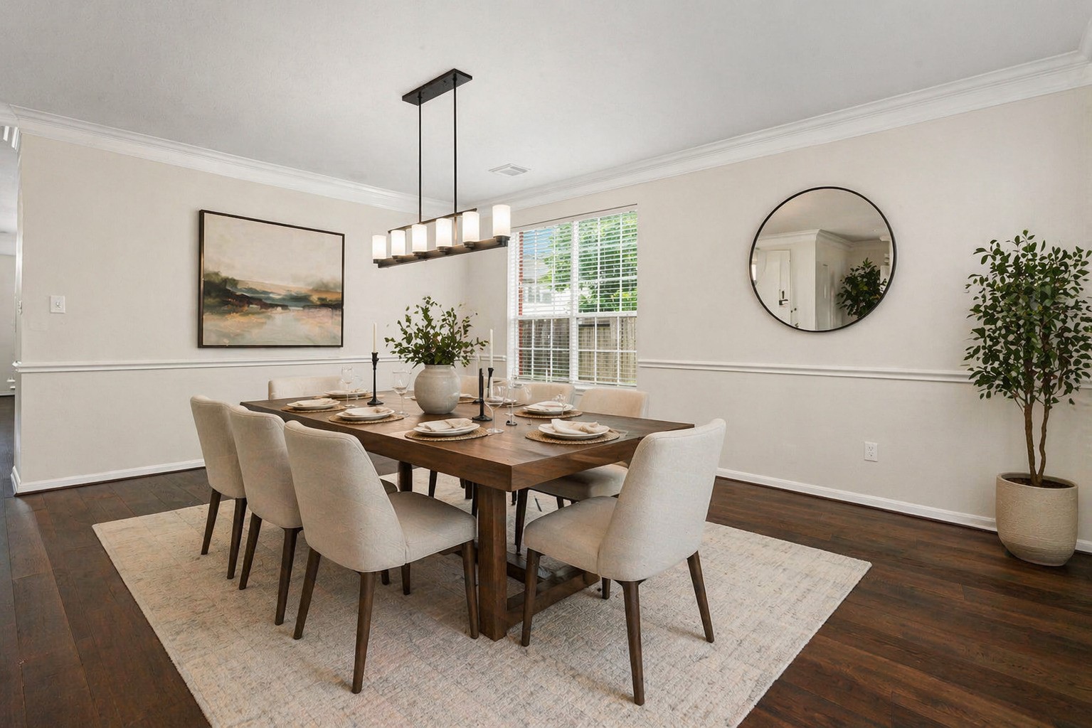 Virtually Staged  Formal Dining