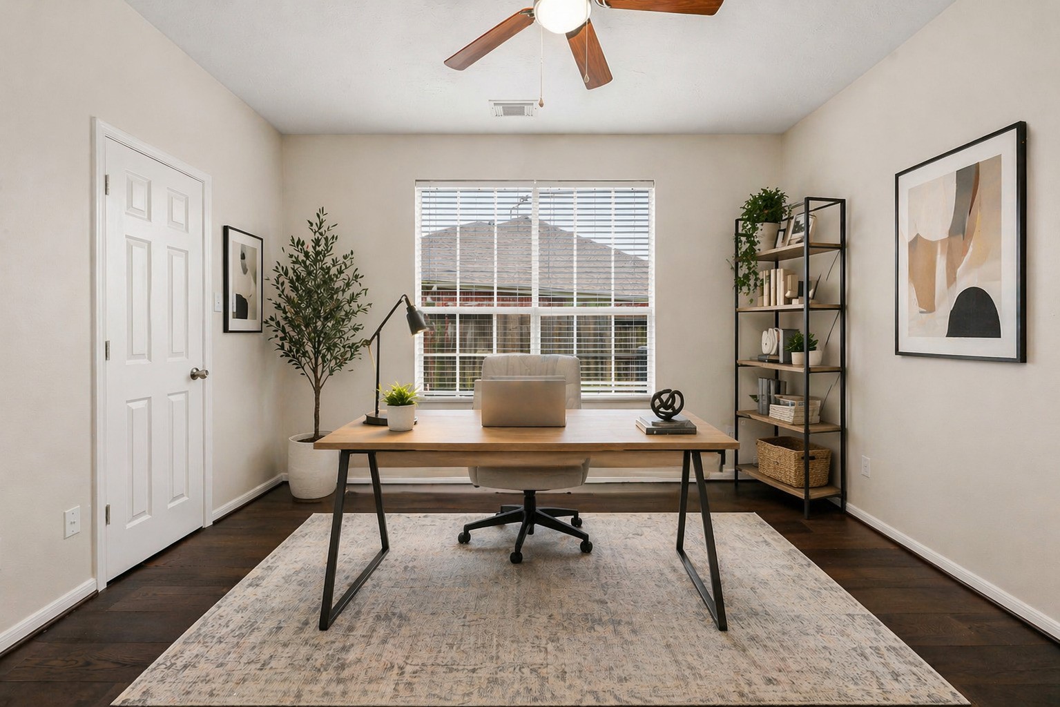 Virtually Staged  Home Office