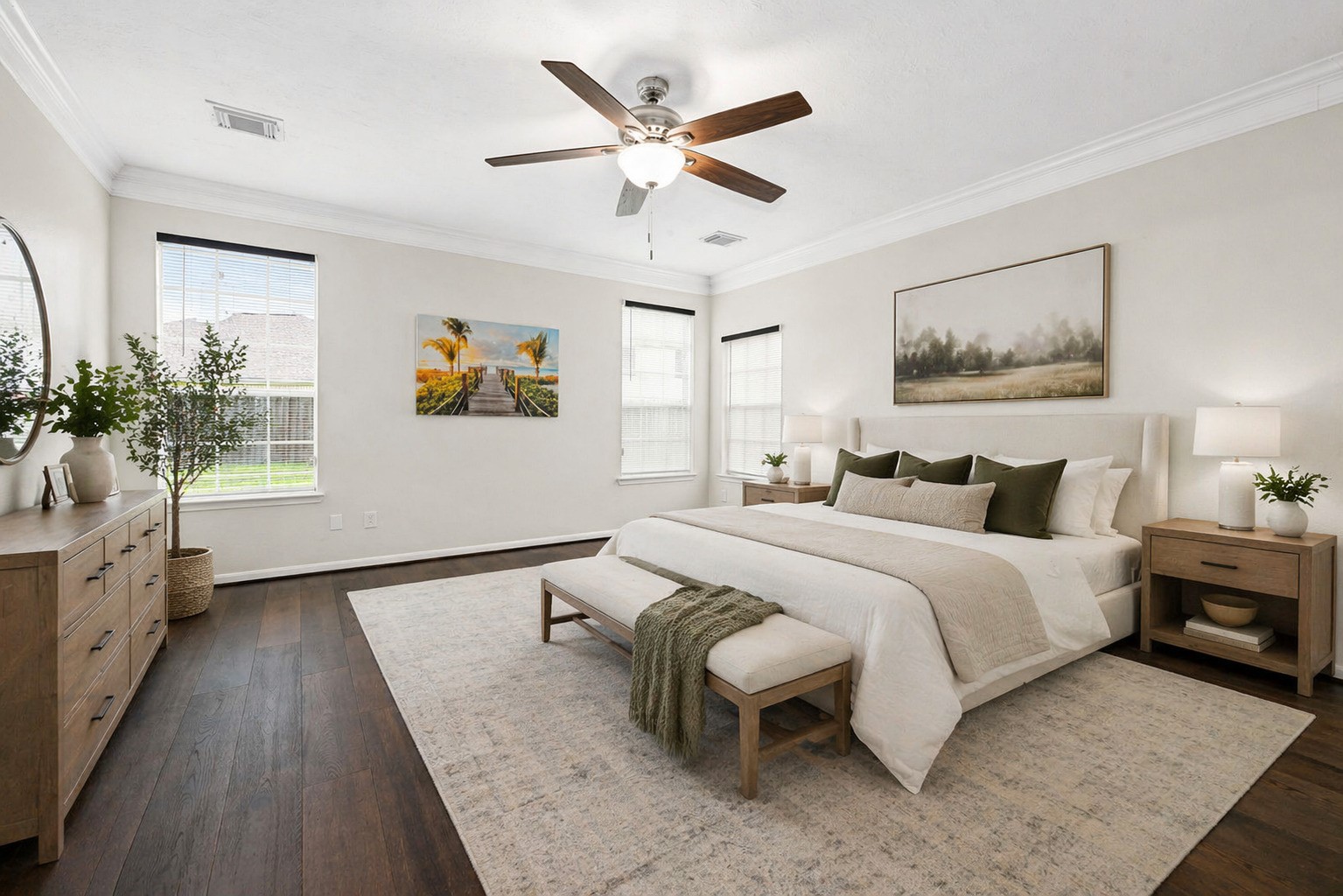 Virtually Staged  Master Bedroom
