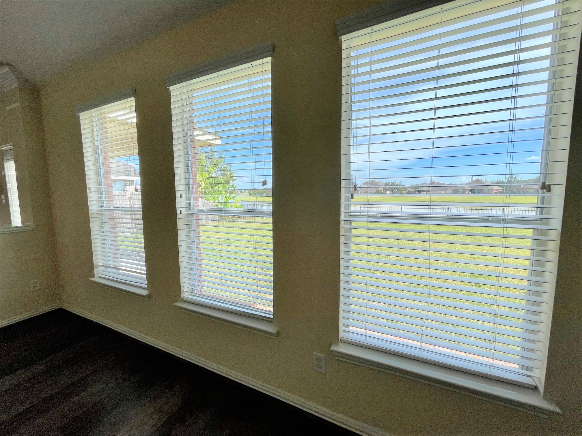 Wonderful water view from  downstairs family room