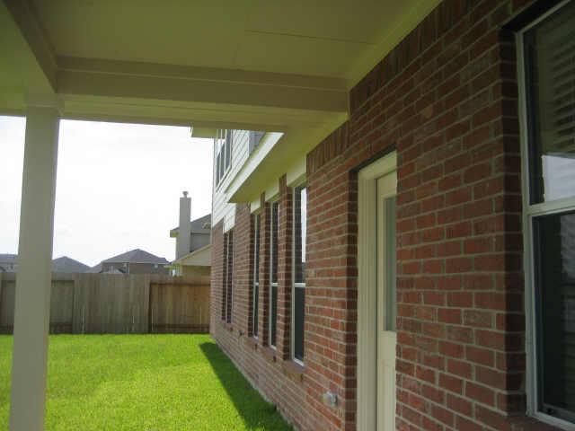 Backyard covered porch