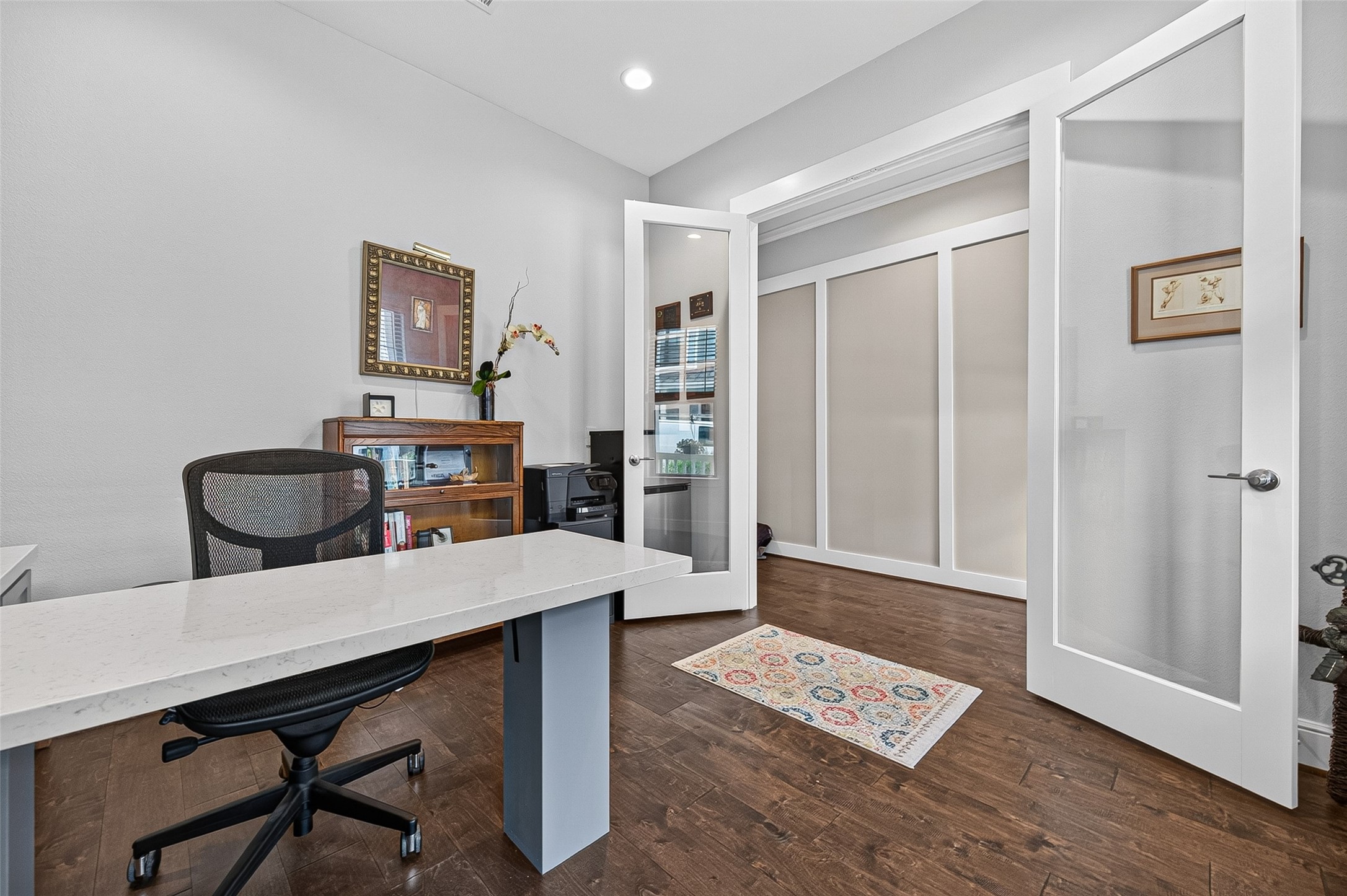 Here's another look at the Home Office/Study with Full Glass Doors just off the foyer.