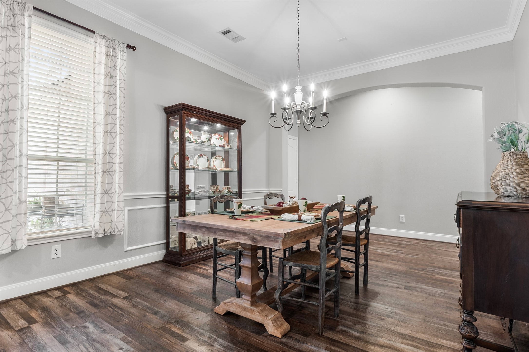 On the left of the entryway is the Formal Dining Room.