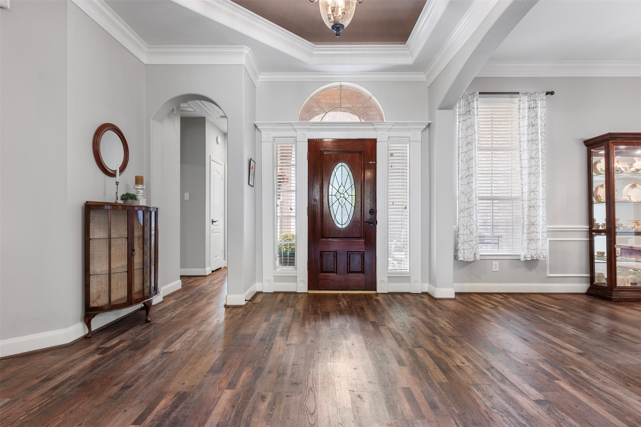 Beautiful foyer greets you.