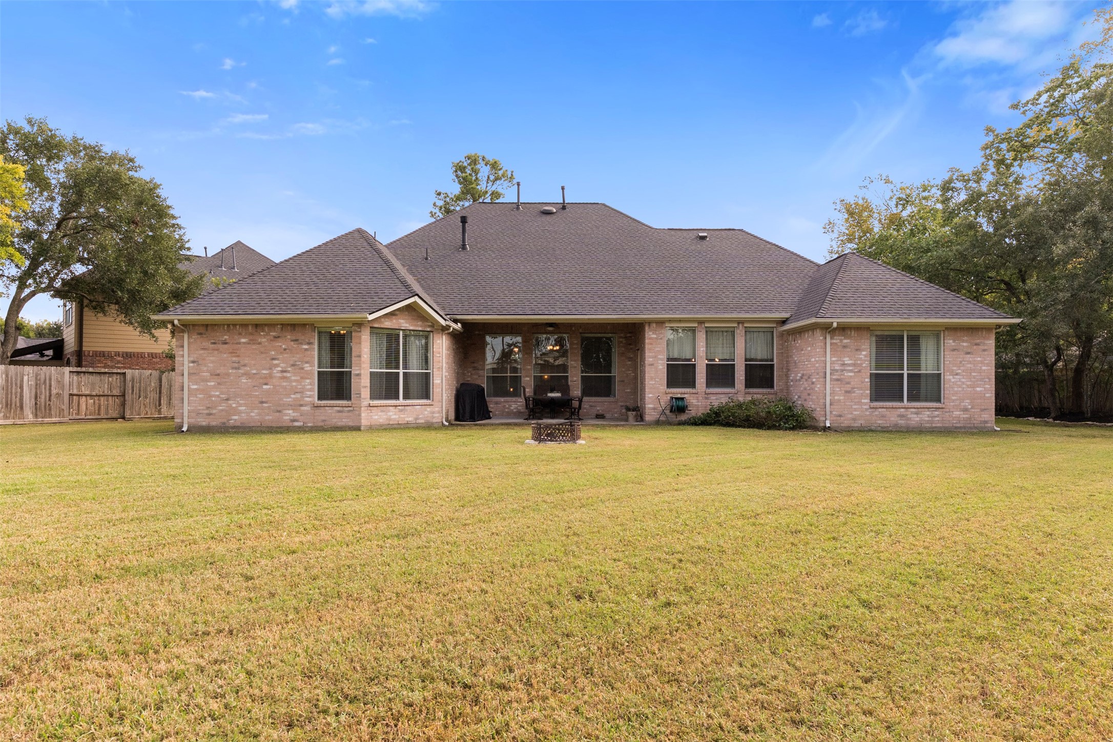All brick exterior.