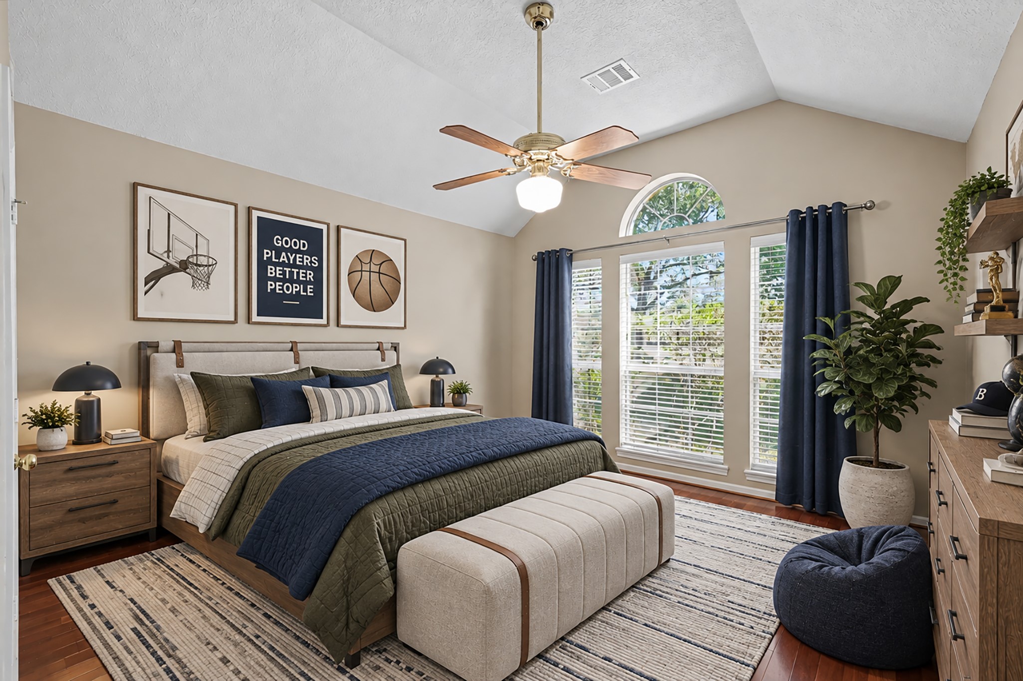 VIRTUALLY STAGED GUEST BEDROOM