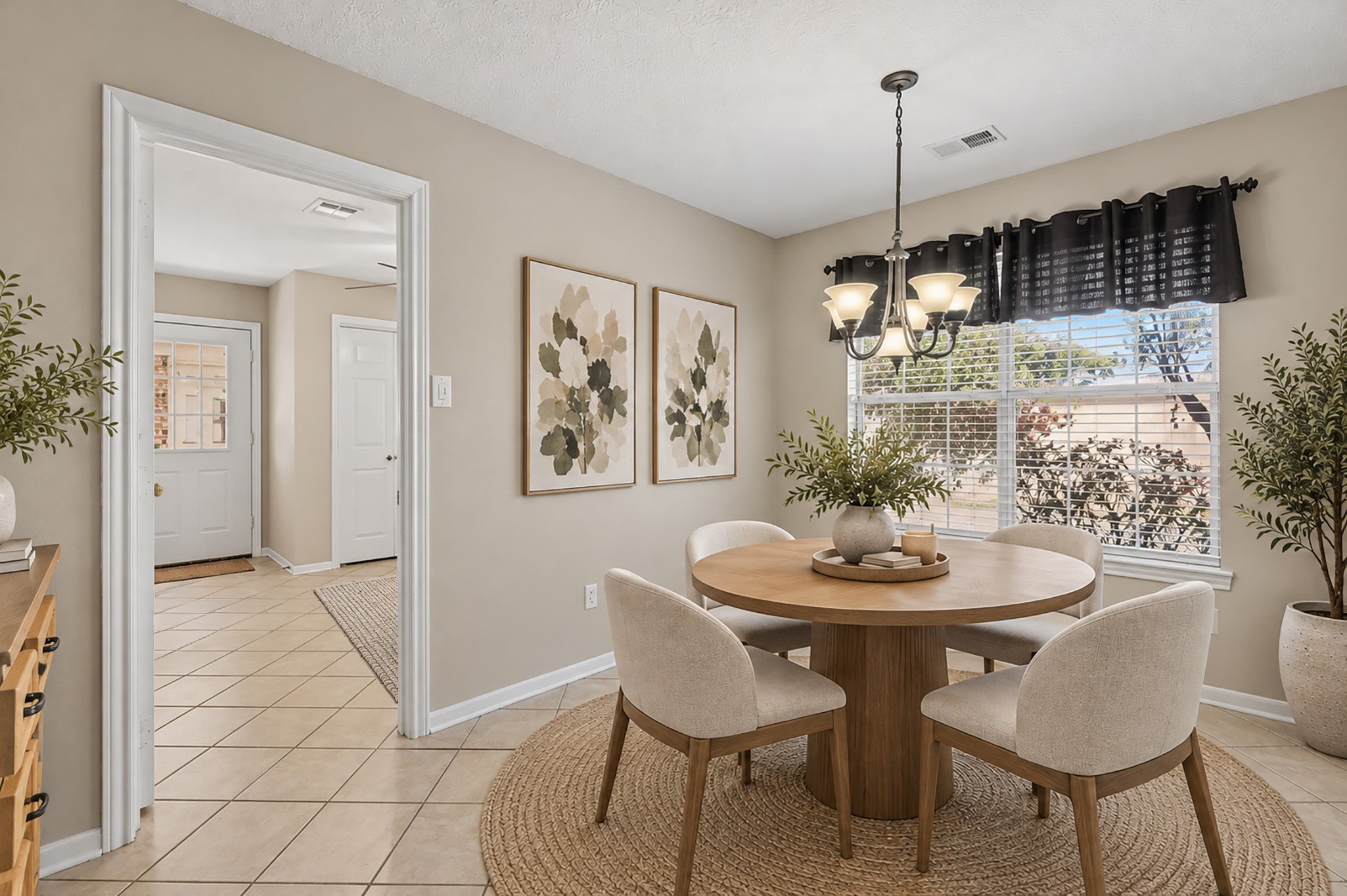 VIRTUALLY STAGED KITCHEN BREAKFAST AREA