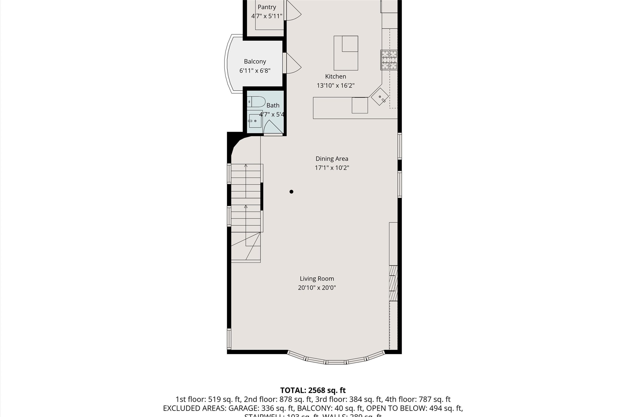 The floor plan is provided as a guide. and are for illustrative purposes only. SF is approximate, does not represent the actual SF as per CAD, and should be independently verified.