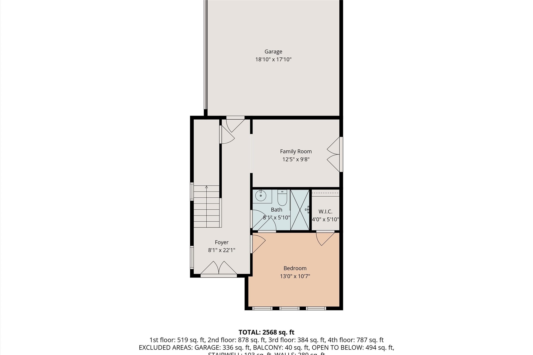 The floor plan is provided as a guide. and are for illustrative purposes only. SF is approximate, does not represent the actual SF as per CAD, and should be independently verified.