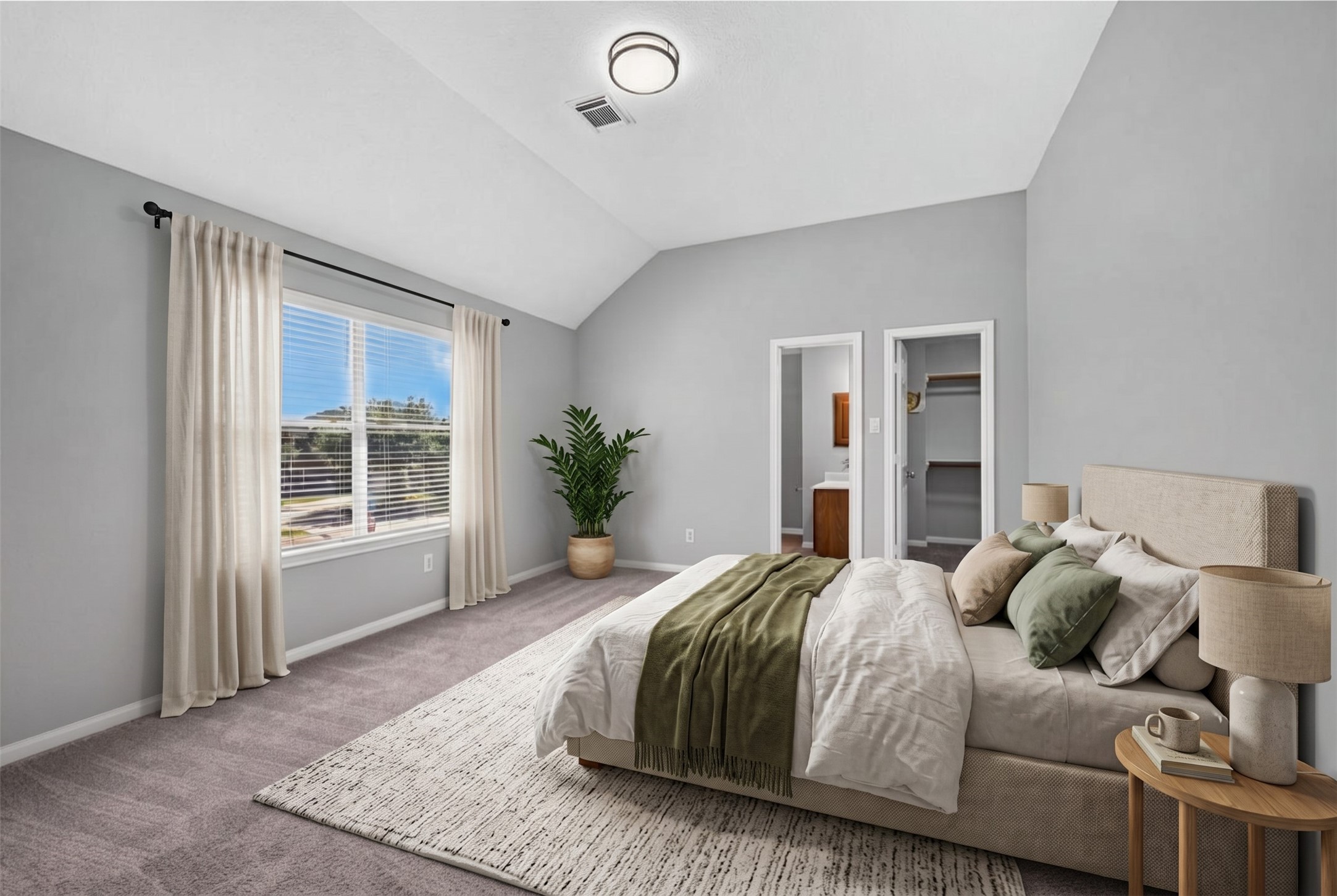 The upper level features a rare second primary suite with ensuite bath and walk-in closet