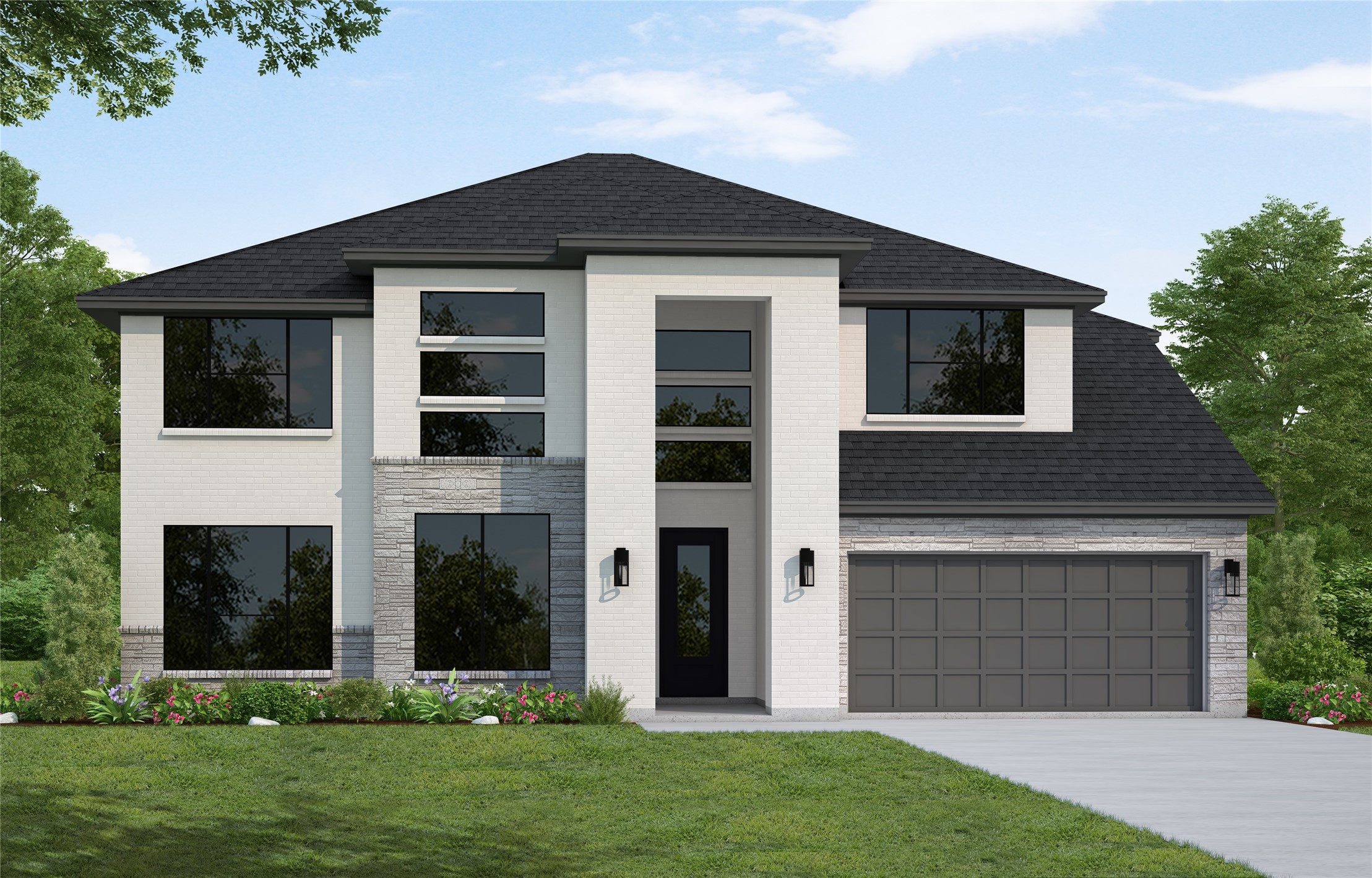Westin Homes | Collins V  Currently Under Construction. Rendering for illustration purposes only; features, selections and colors may vary.