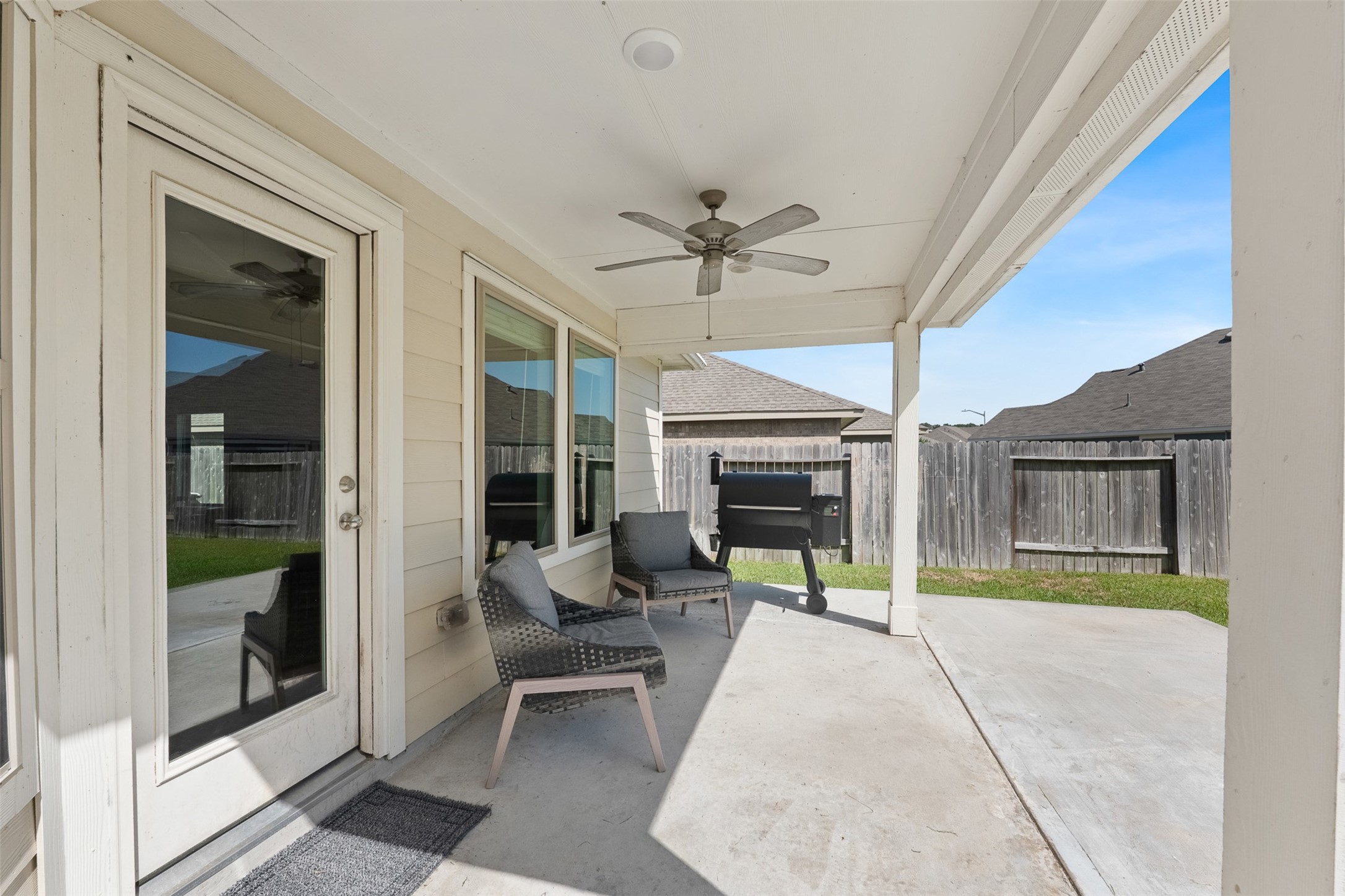 Backyard & extended patio