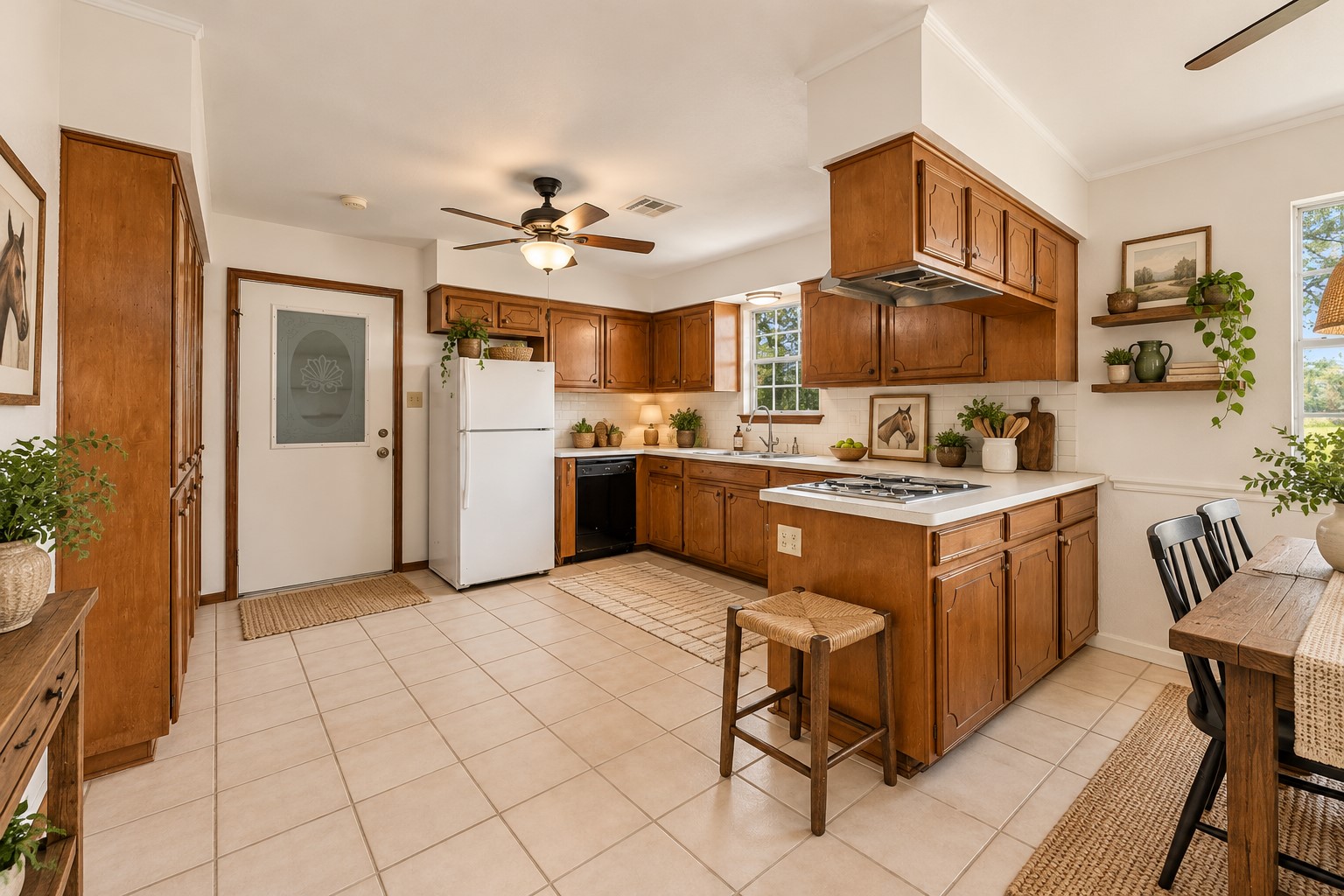 VIRTUALLY STAGED to show rooms potential.