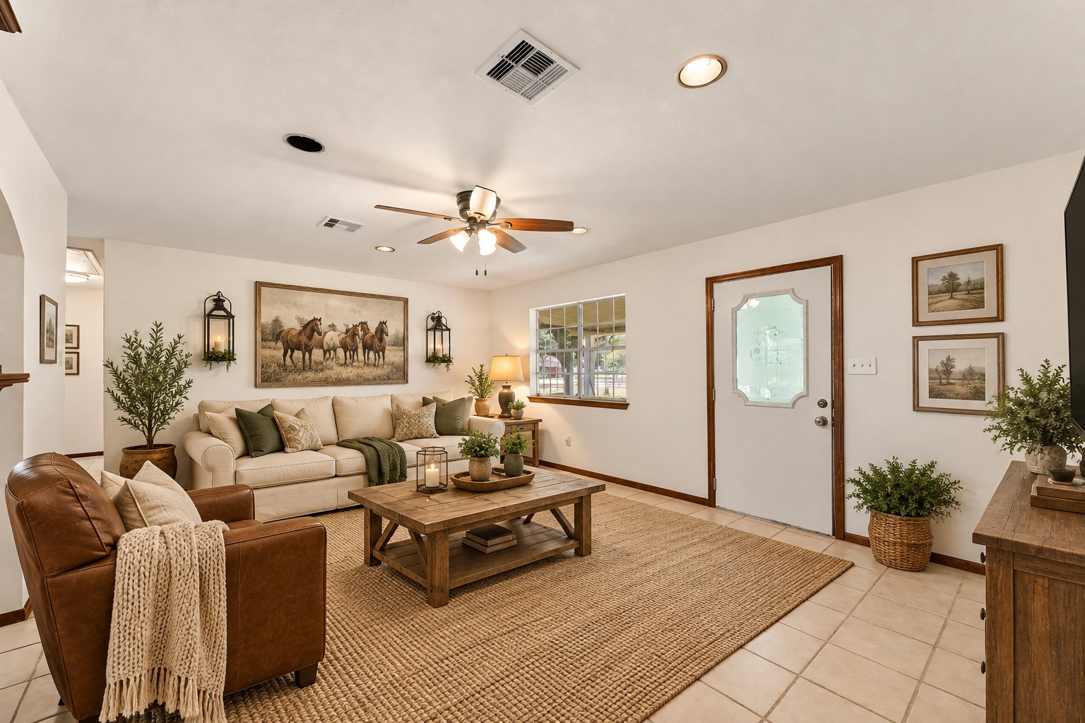 VIRTUALLY STAGED to show rooms potential.