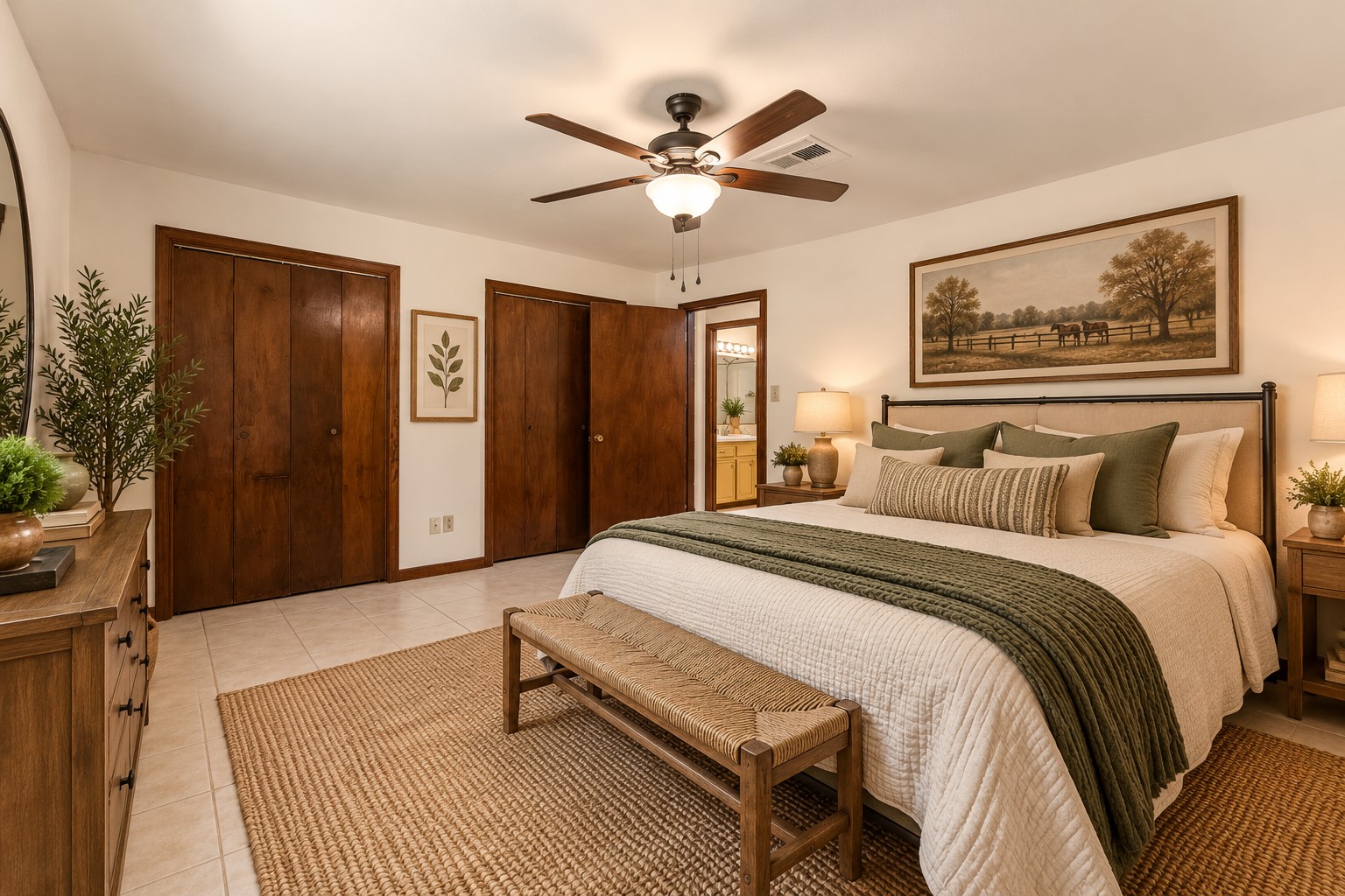 VIRTUALLY STAGED to show rooms potential.