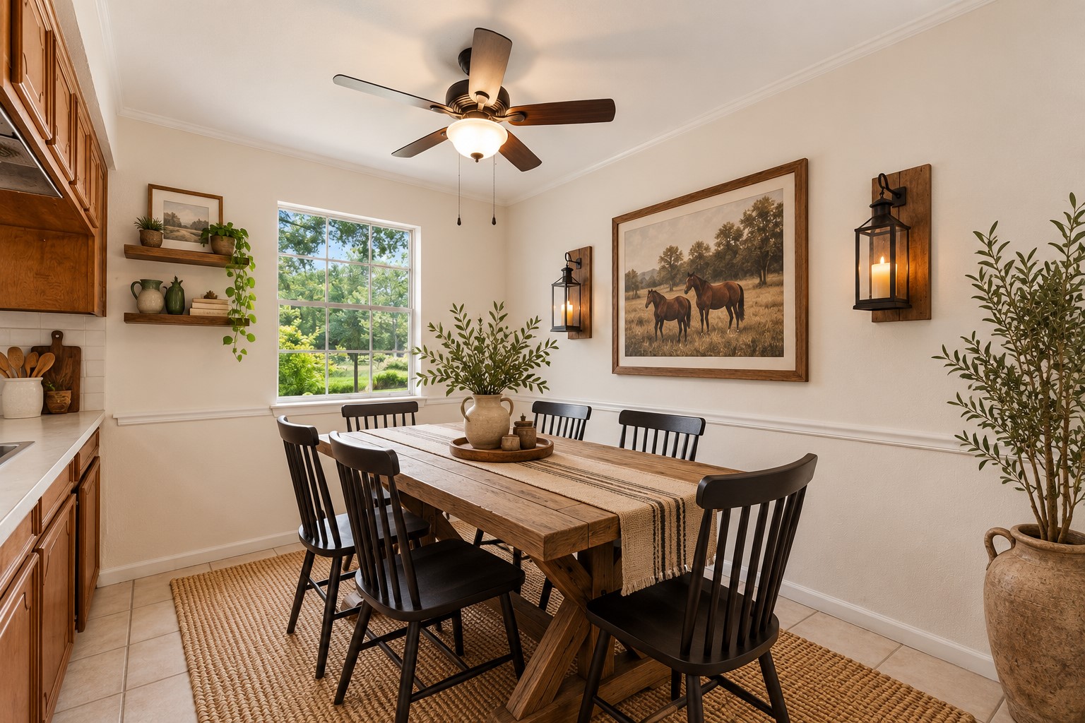 VIRTUALLY STAGED to show rooms potential.
