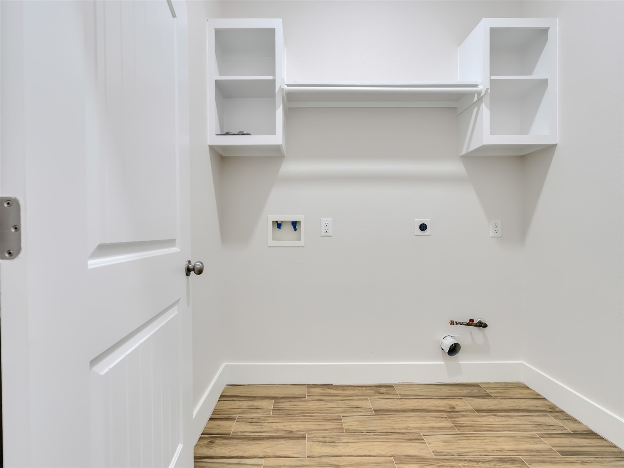 Utility room ready for your washer and dryer!