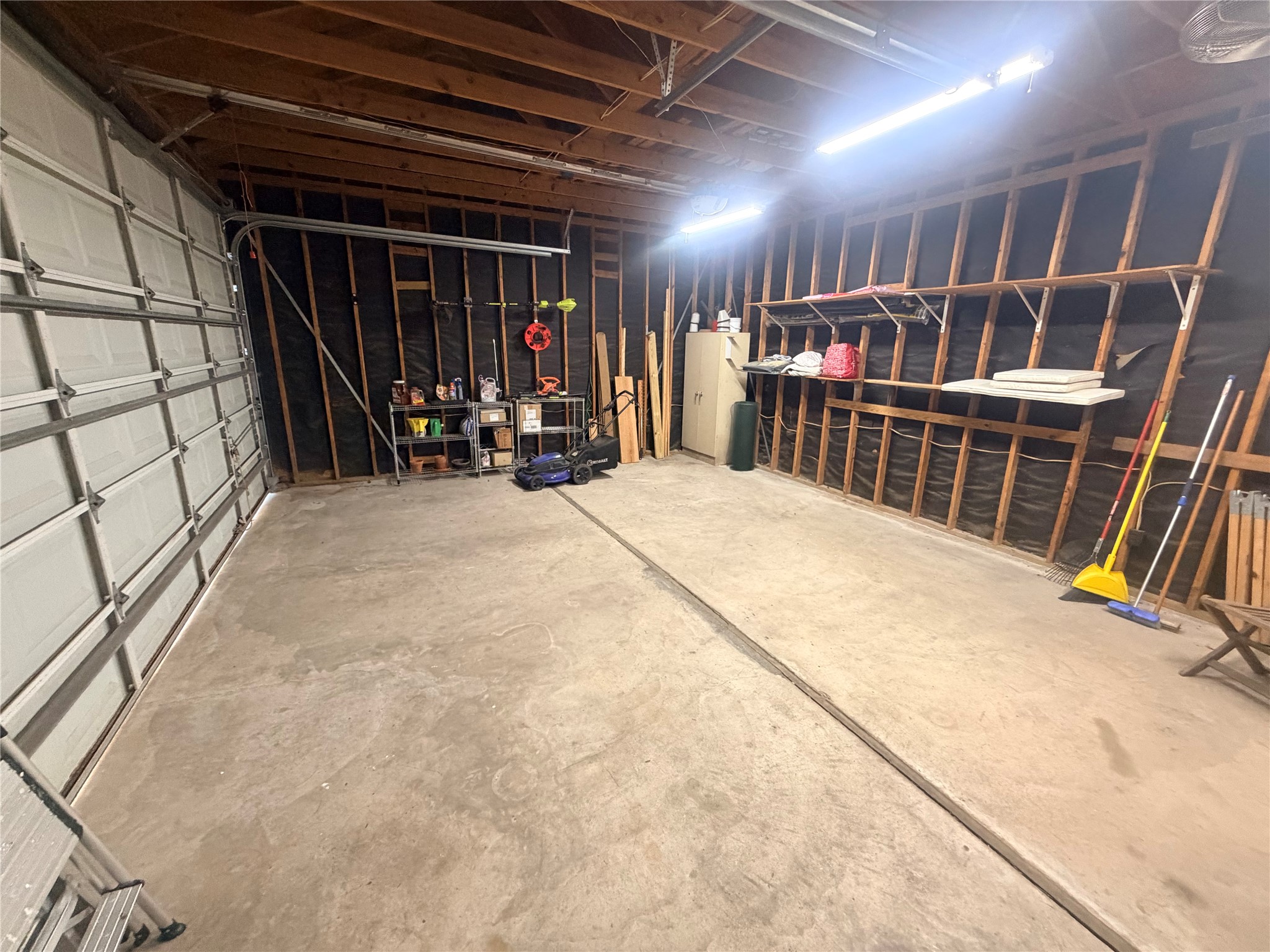usable garage space!  Great for storage and/ or parking cars