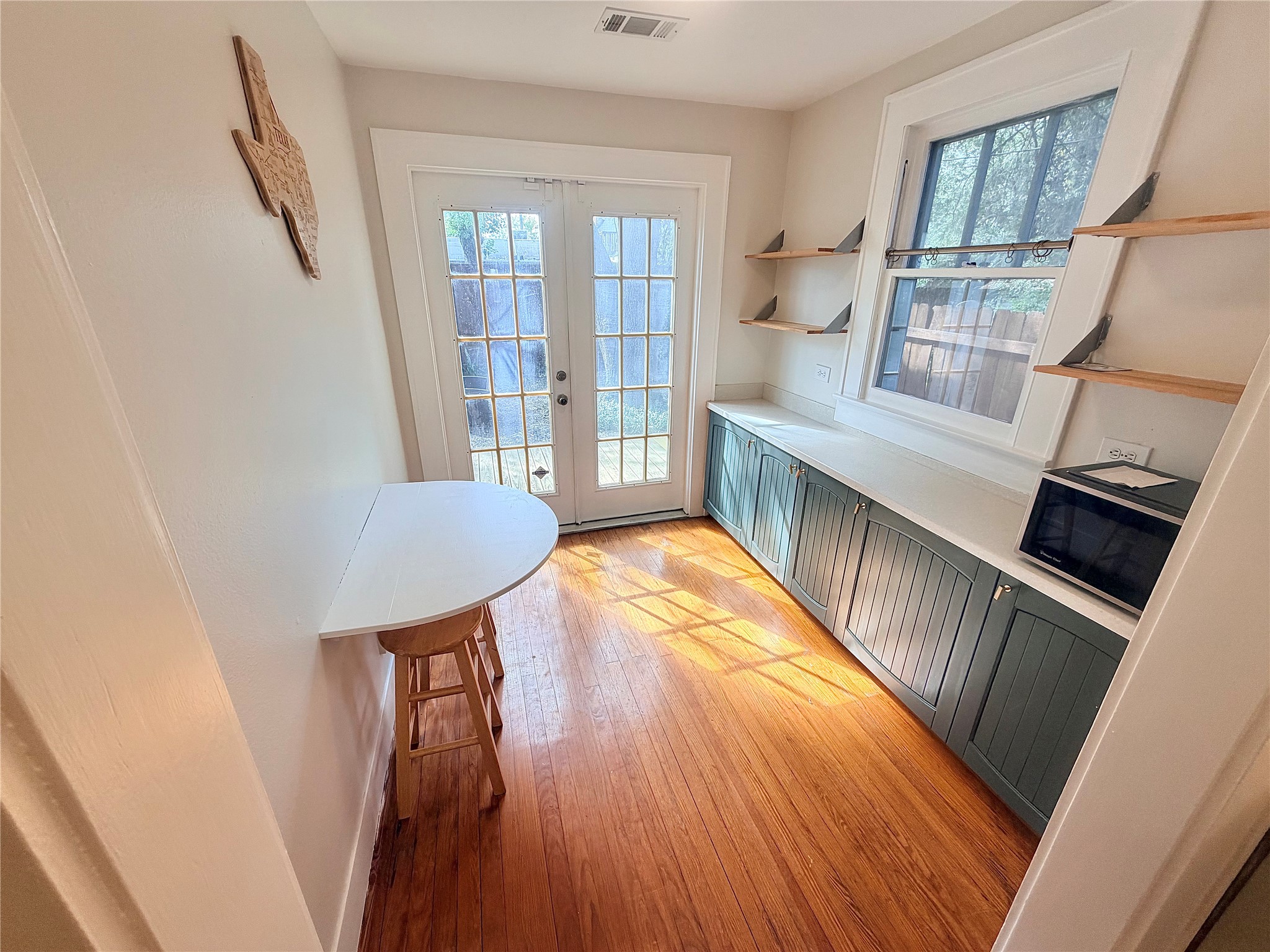 additional flex space / breakfast room with storage off kitchen