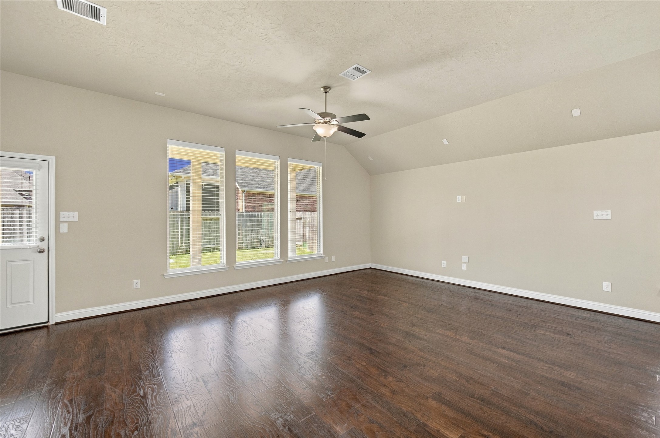 The heart of the home, the family room.