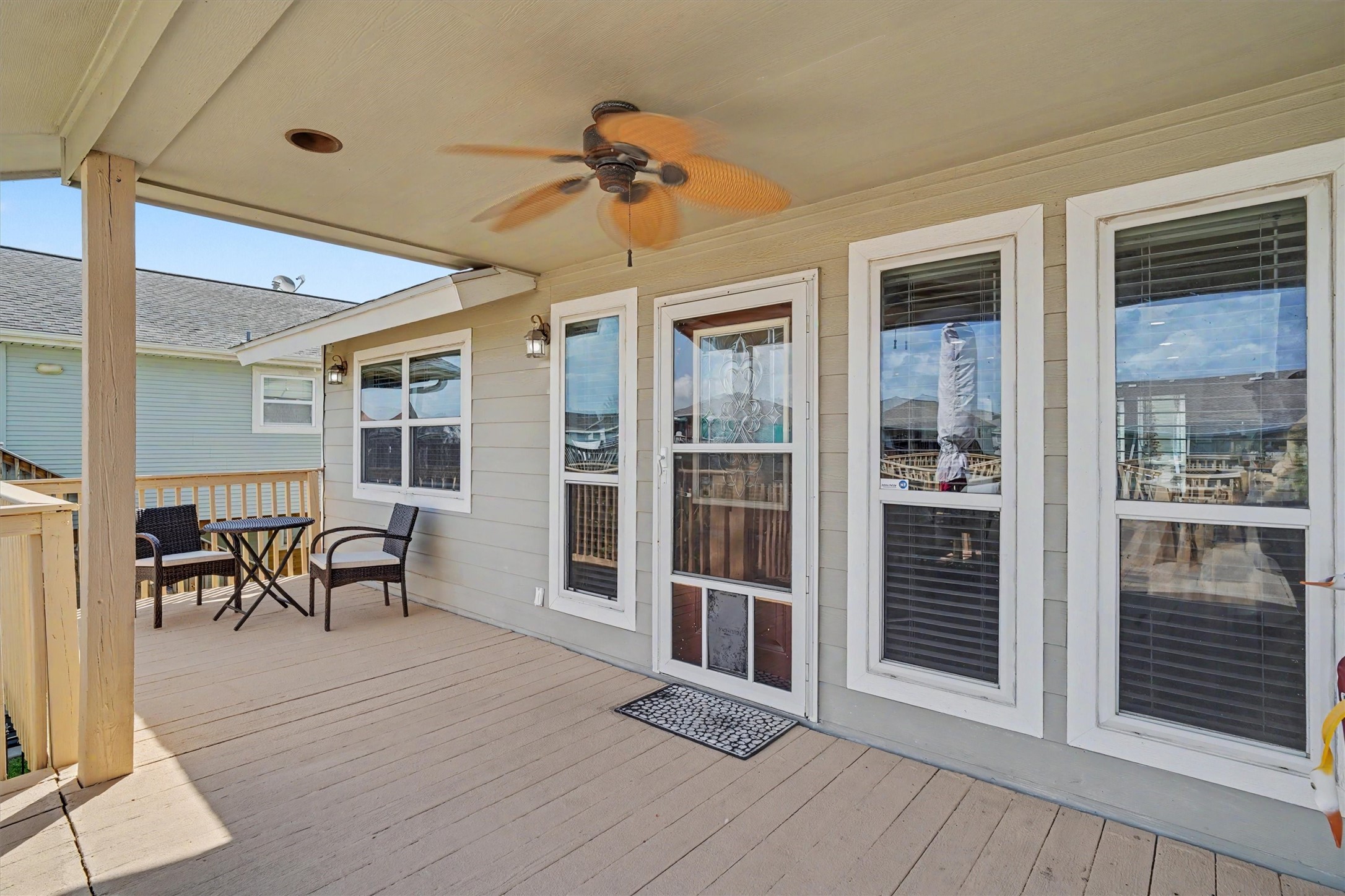 Relax on the covered porch with a cup of coffee in the morning. There are plenty of updated windows in the home to allow great water views Relax on the covered porch with a cup of coffee in the morning. There are plenty of updated windows in the home to allow great water views