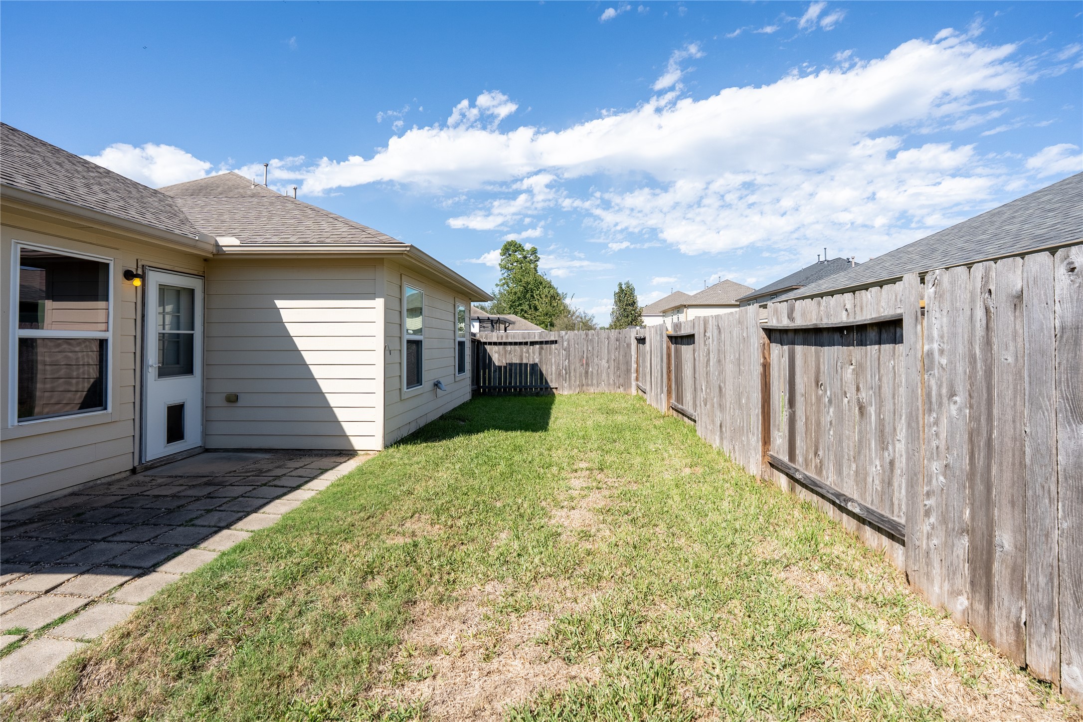 Backyard, long view