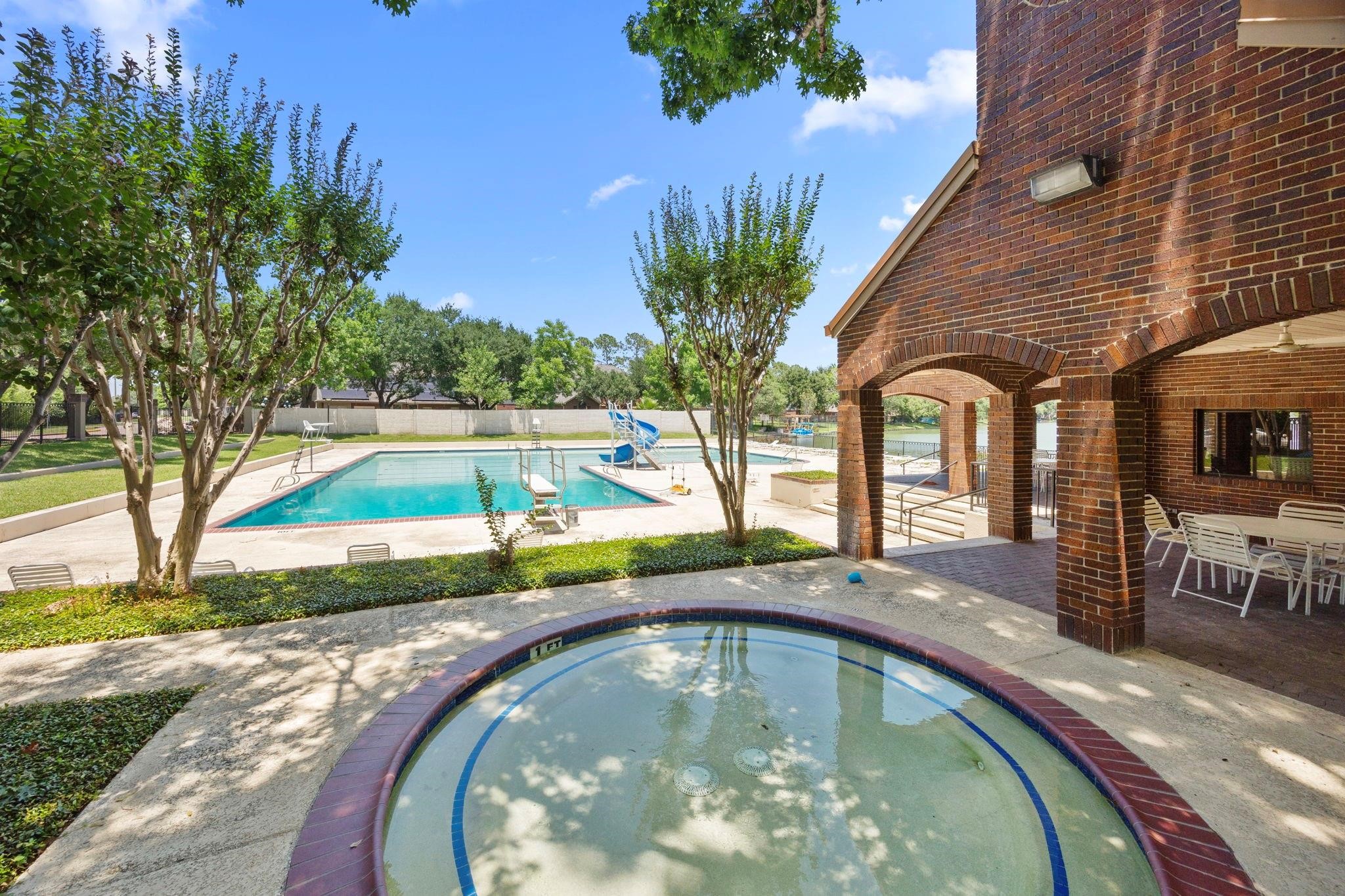Residents of Sugarmill enjoy area pool and club house