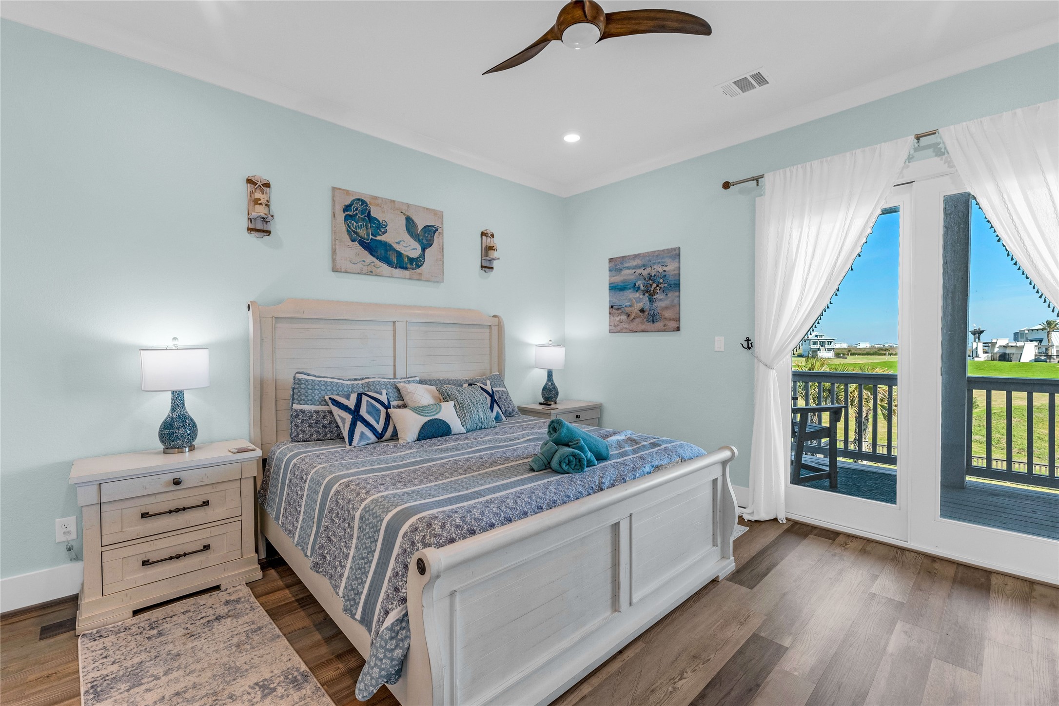 Gorgeous primary suite on second floor.