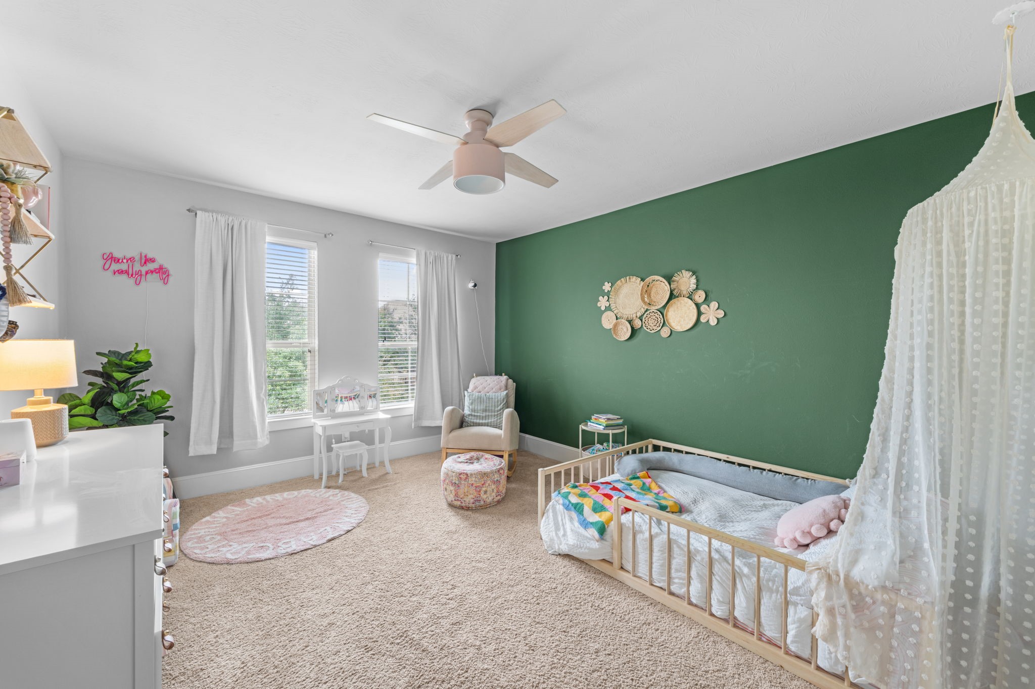 1st of 3 Secondary bedrooms with generous space and natural light throughout.
