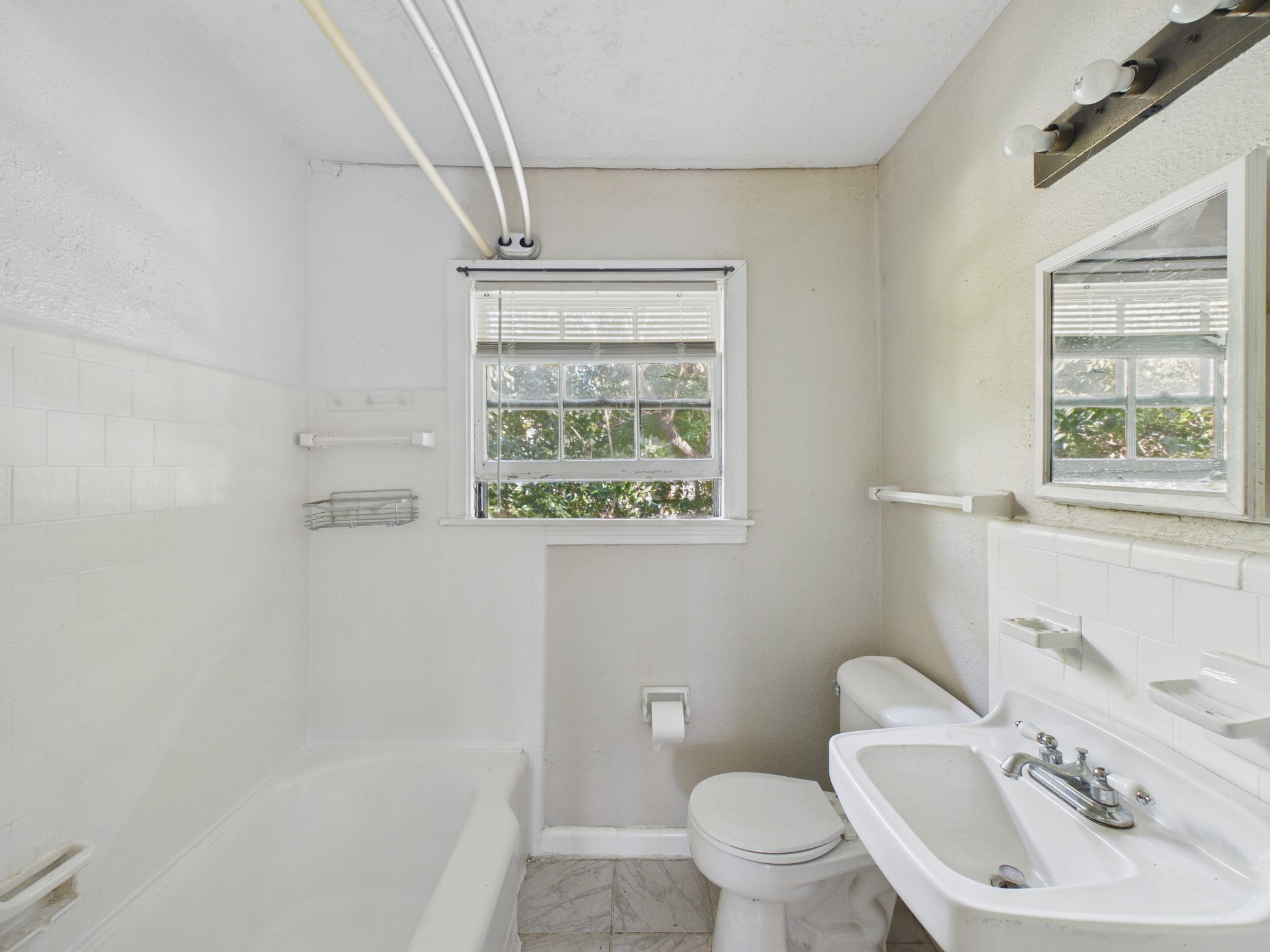 Full Bath with Pedestal Sink